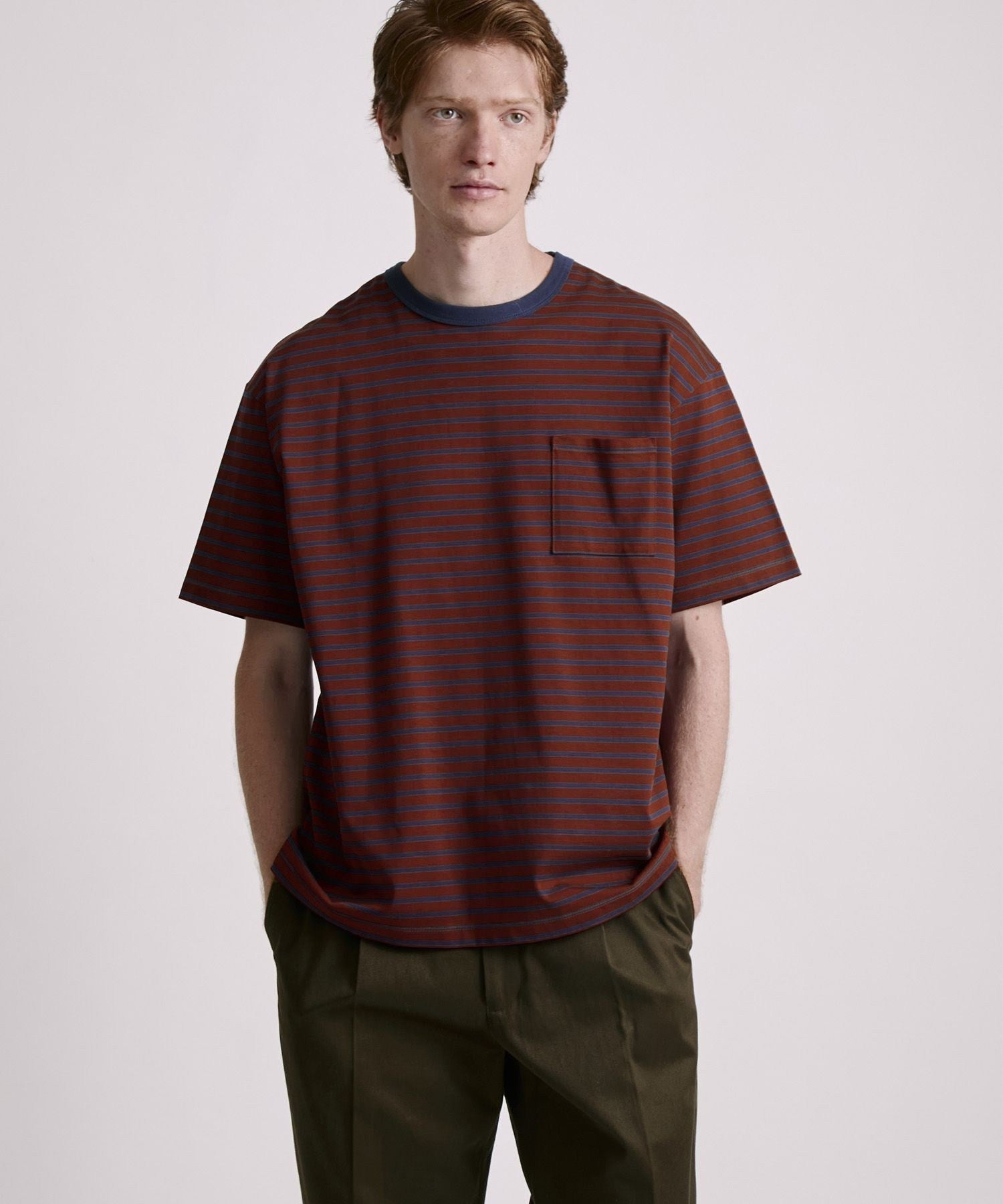 Striped Ringer Relaxed SS Tee