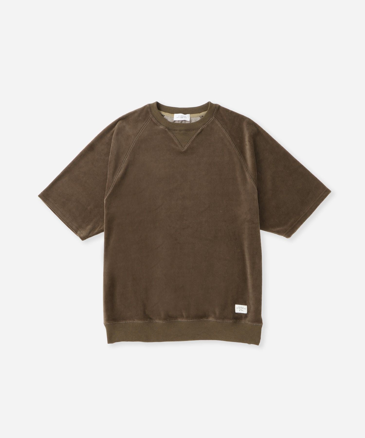 Elliot Velour Raglan Relaxed SS Sweatshirt