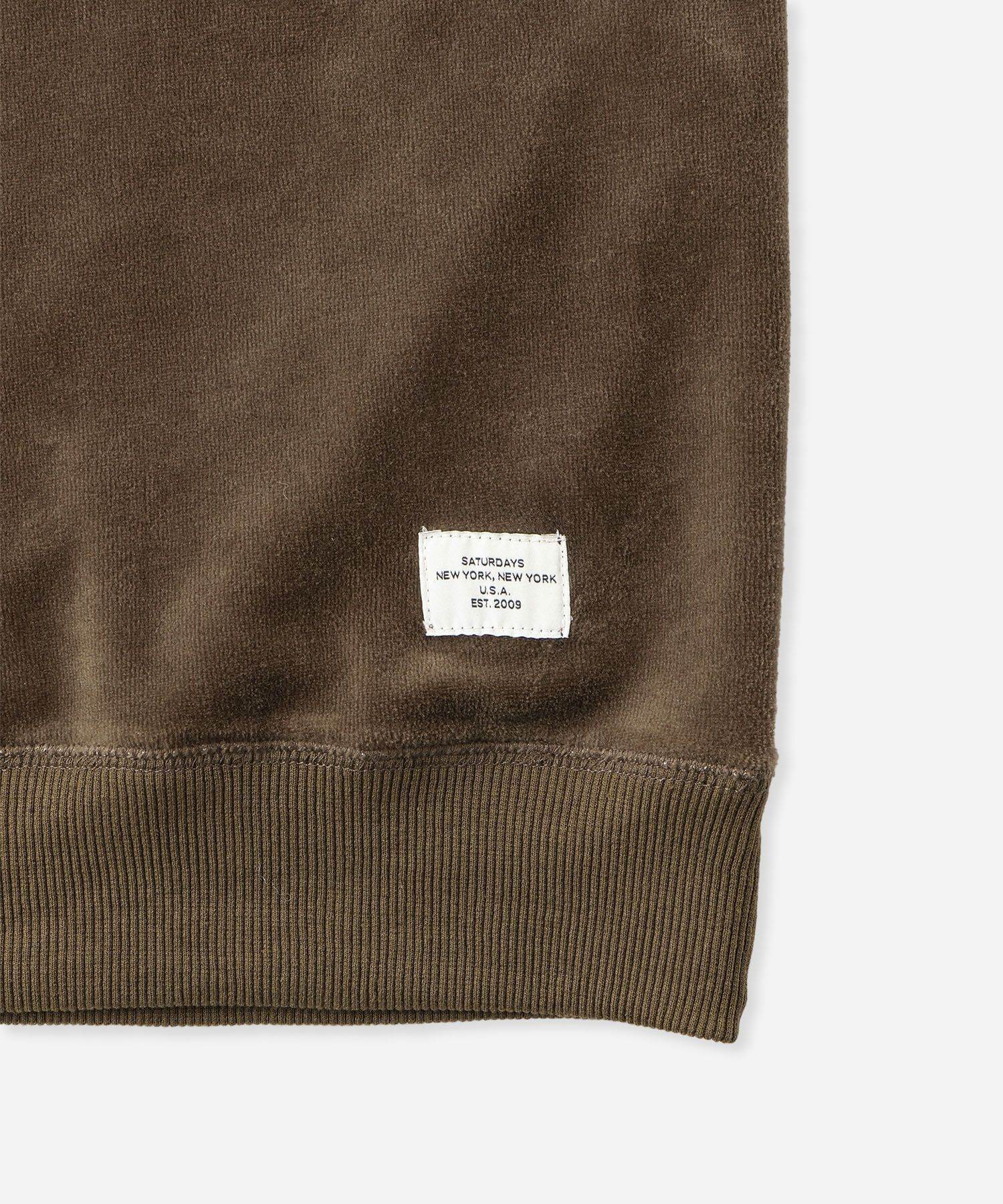Elliot Velour Raglan Relaxed SS Sweatshirt