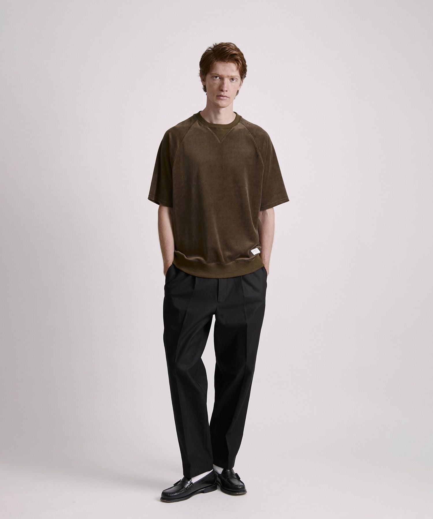 Elliot Velour Raglan Relaxed SS Sweatshirt