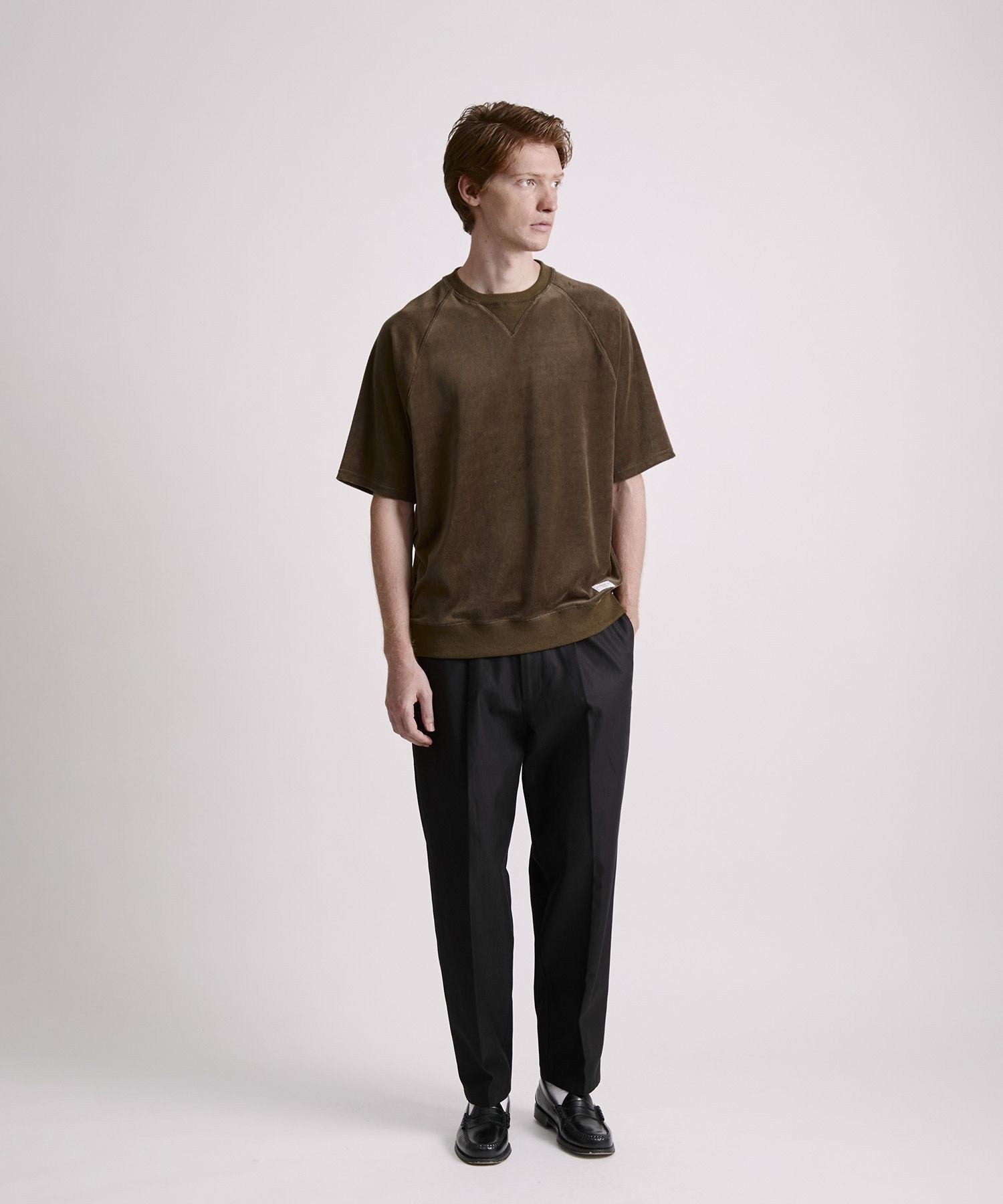 Elliot Velour Raglan Relaxed SS Sweatshirt