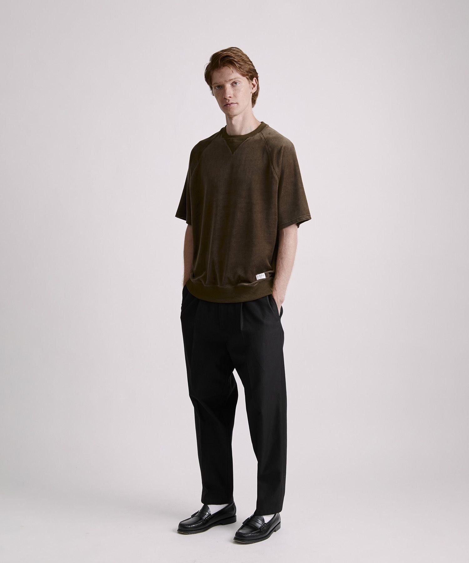 Elliot Velour Raglan Relaxed SS Sweatshirt