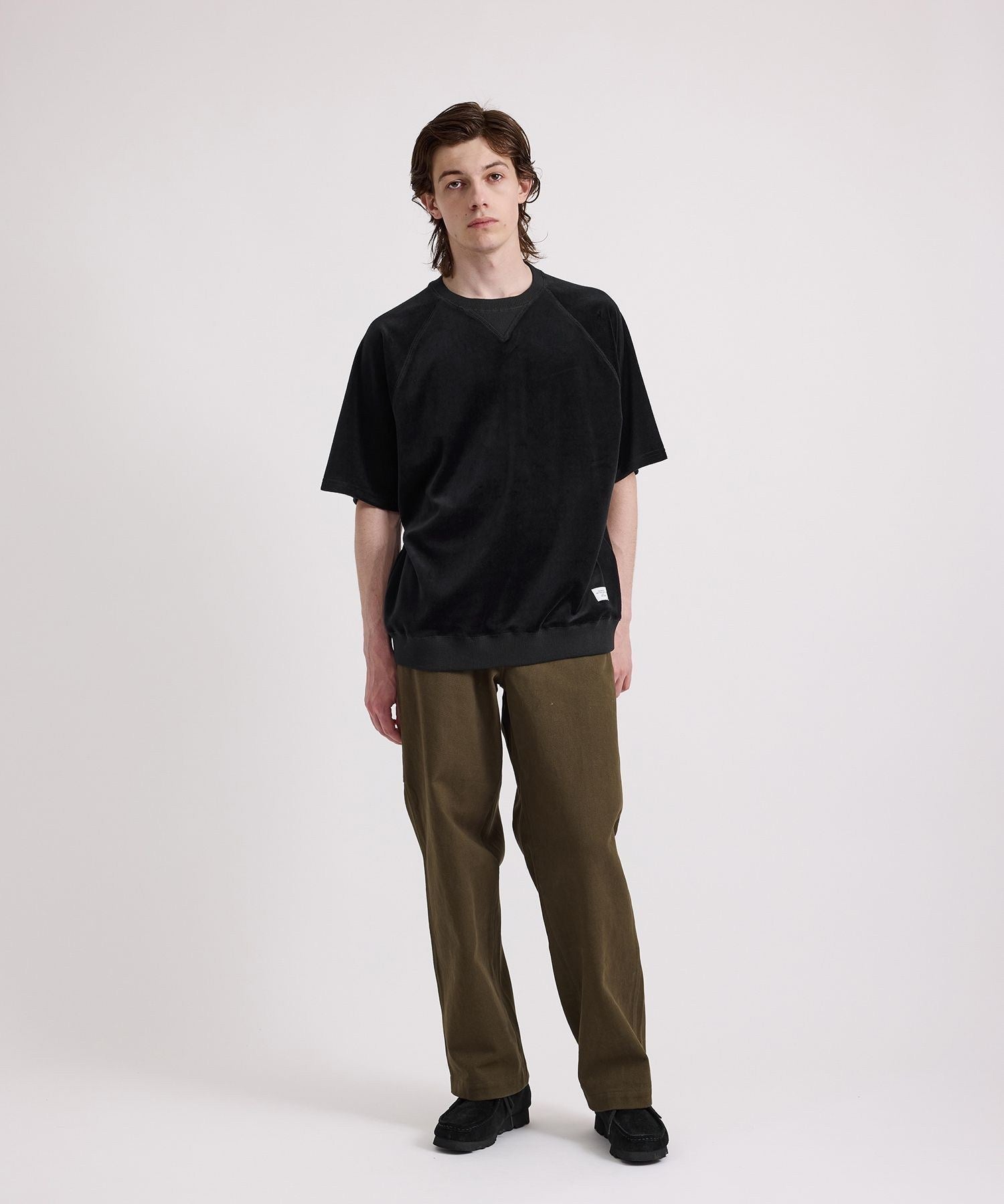 Elliot Velour Raglan Relaxed SS Sweatshirt