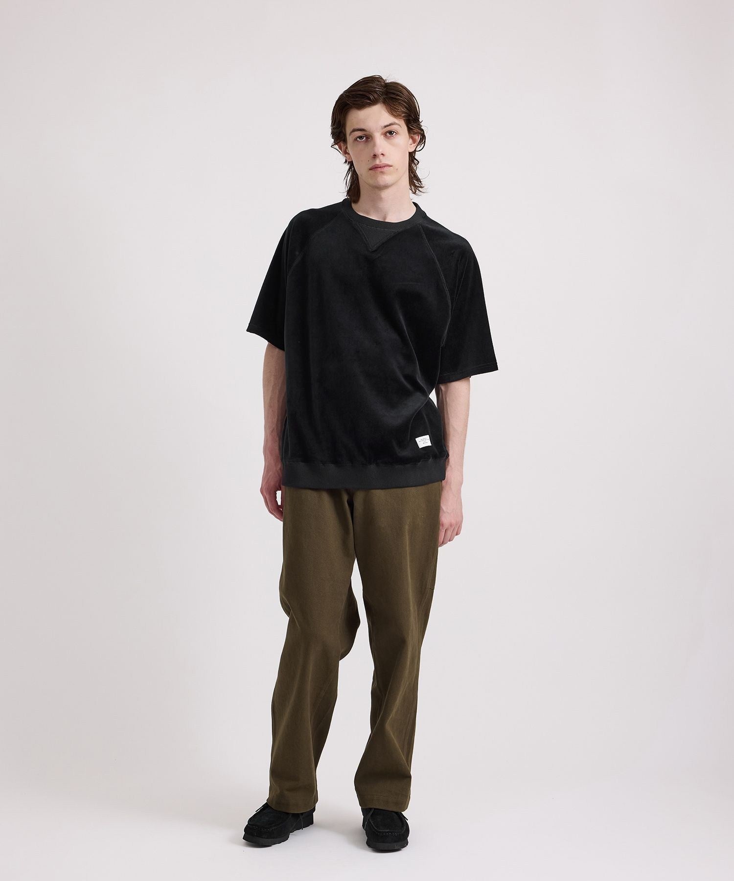 Elliot Velour Raglan Relaxed SS Sweatshirt