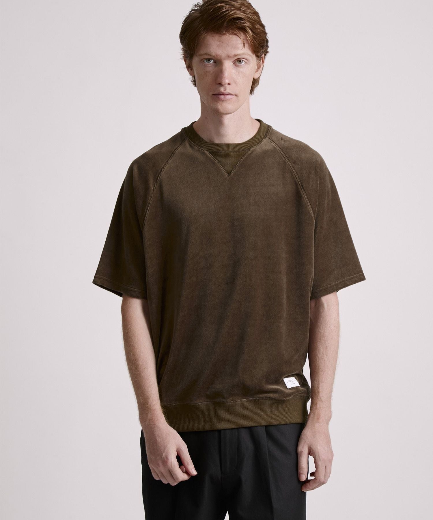 Elliot Velour Raglan Relaxed SS Sweatshirt