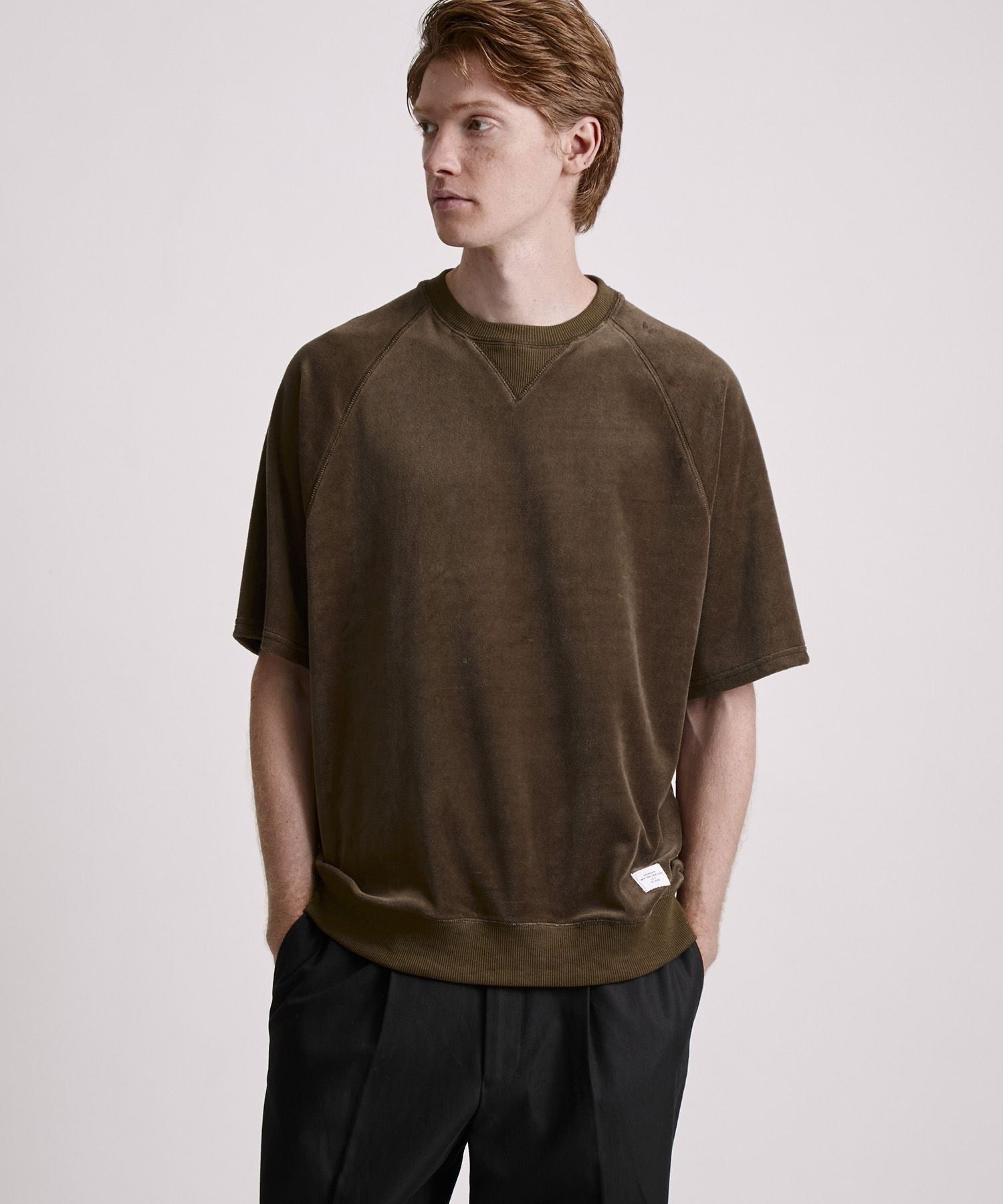 Elliot Velour Raglan Relaxed SS Sweatshirt