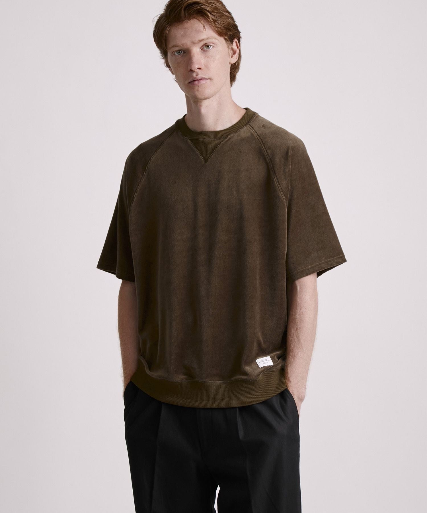 Elliot Velour Raglan Relaxed SS Sweatshirt