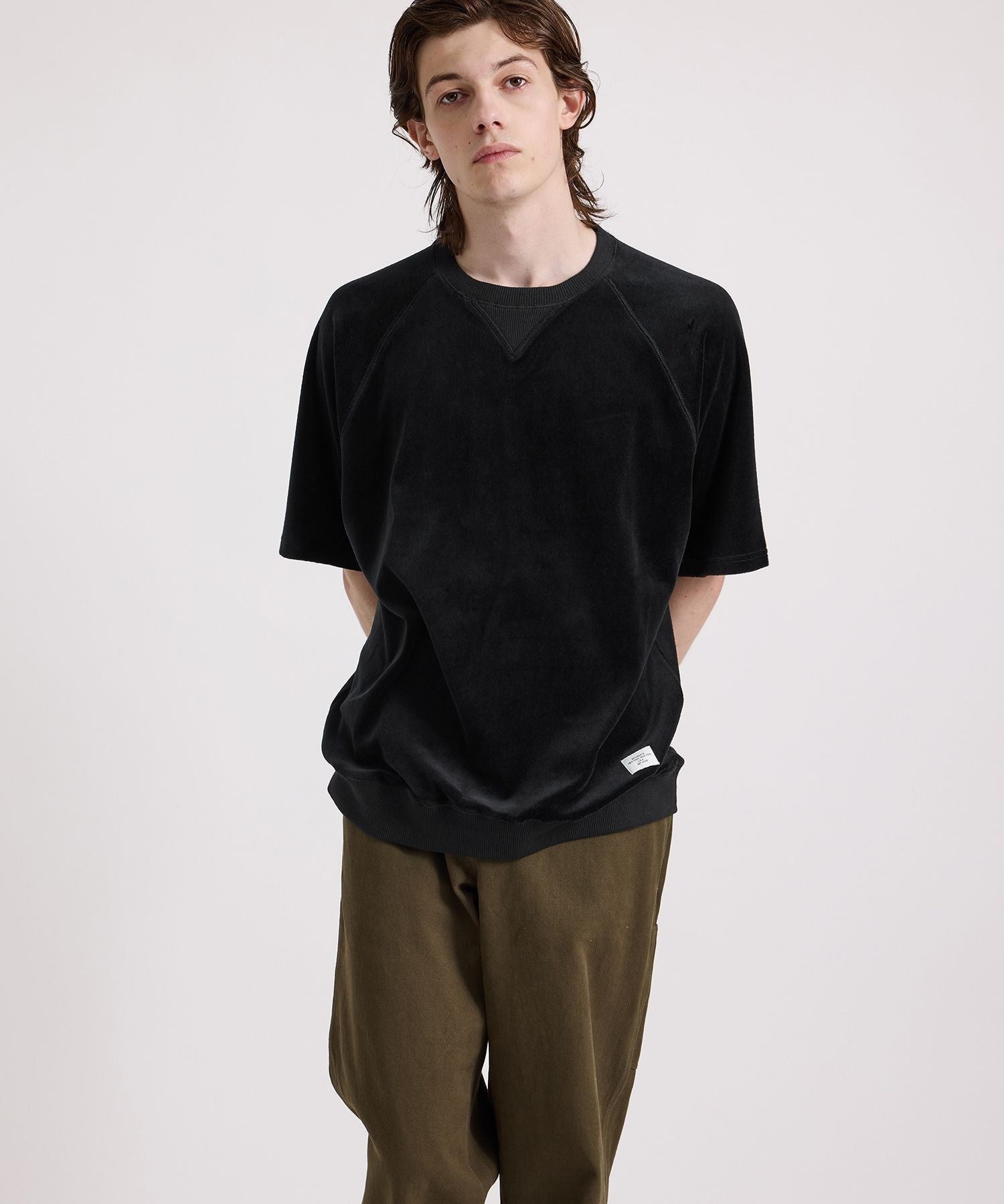 Elliot Velour Raglan Relaxed SS Sweatshirt