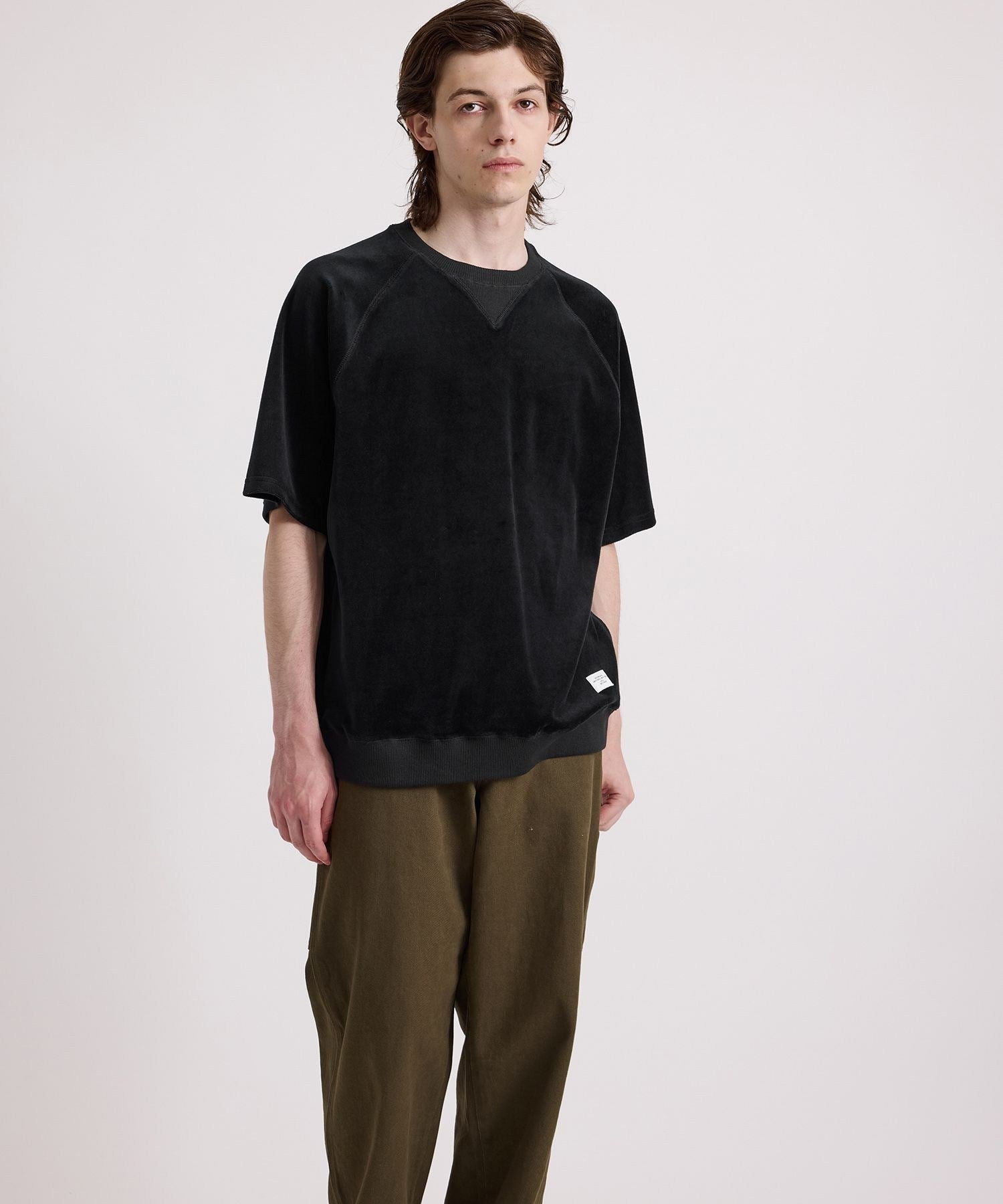 Elliot Velour Raglan Relaxed SS Sweatshirt