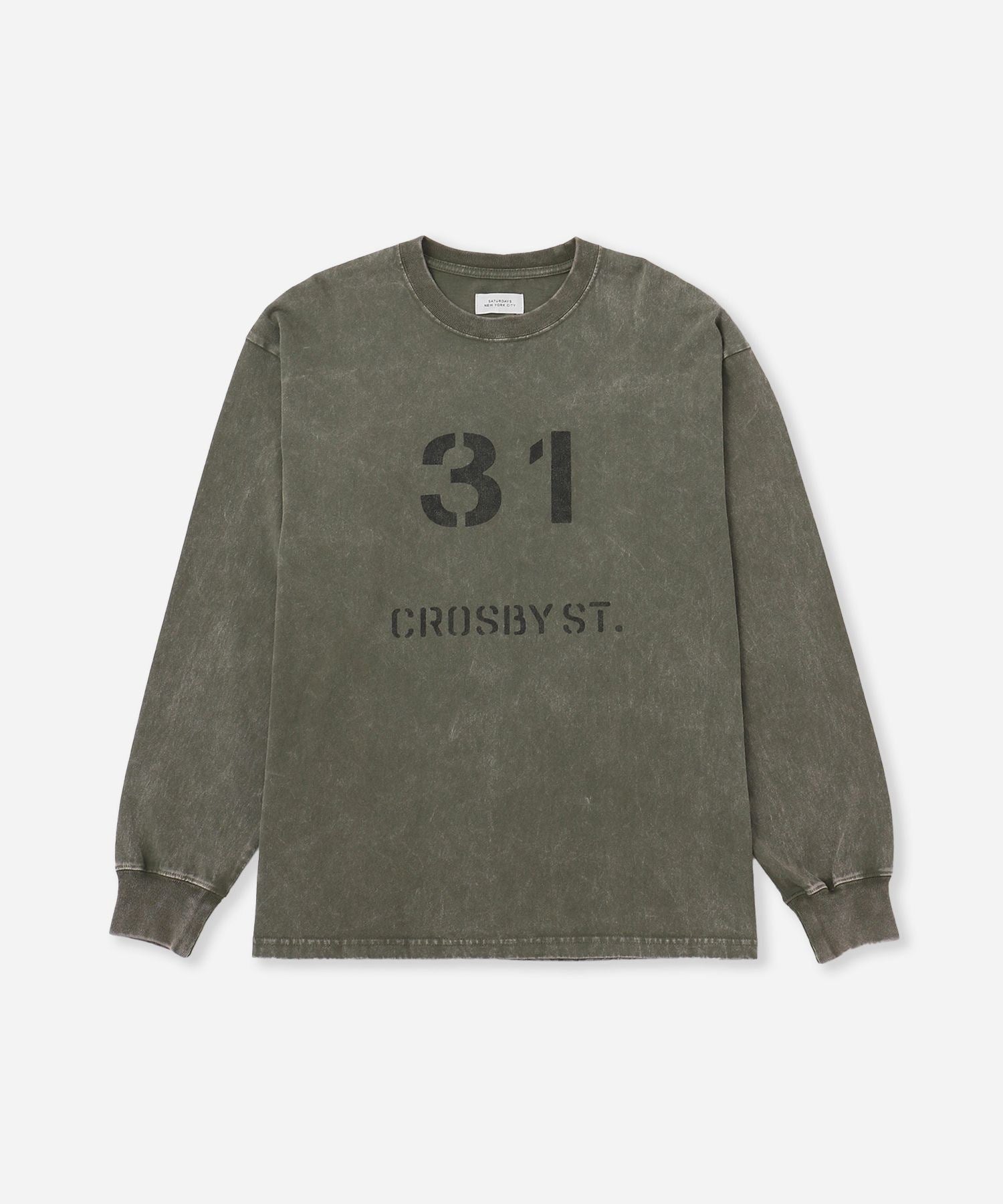 サトやん Crosby Stencil Print Relaxed LS Tee | Saturdays NYC Japan