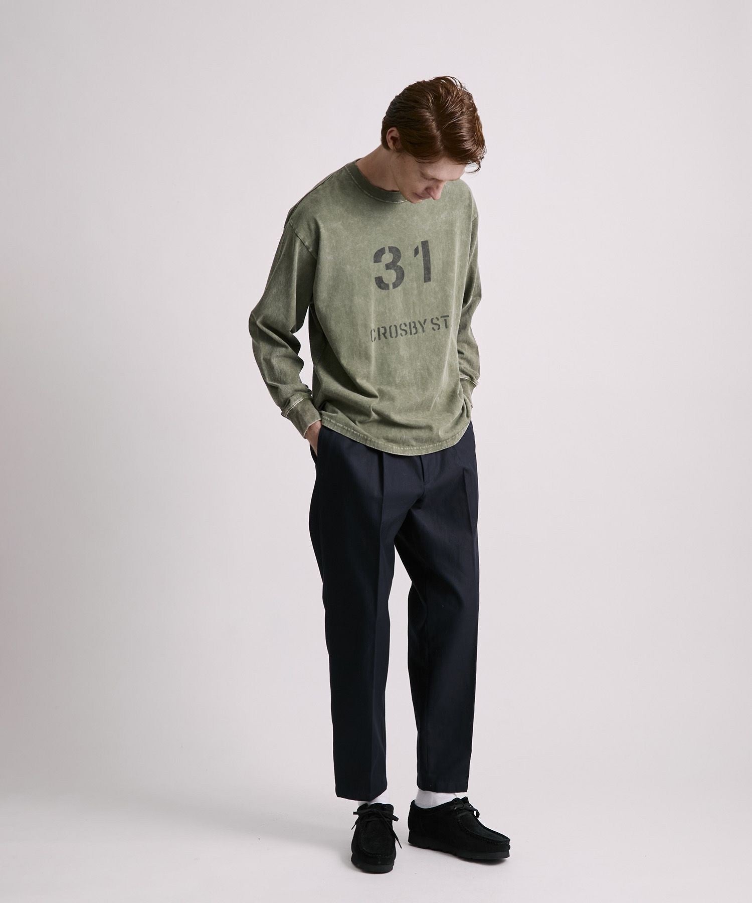 Crosby Stencil Print Relaxed LS Tee