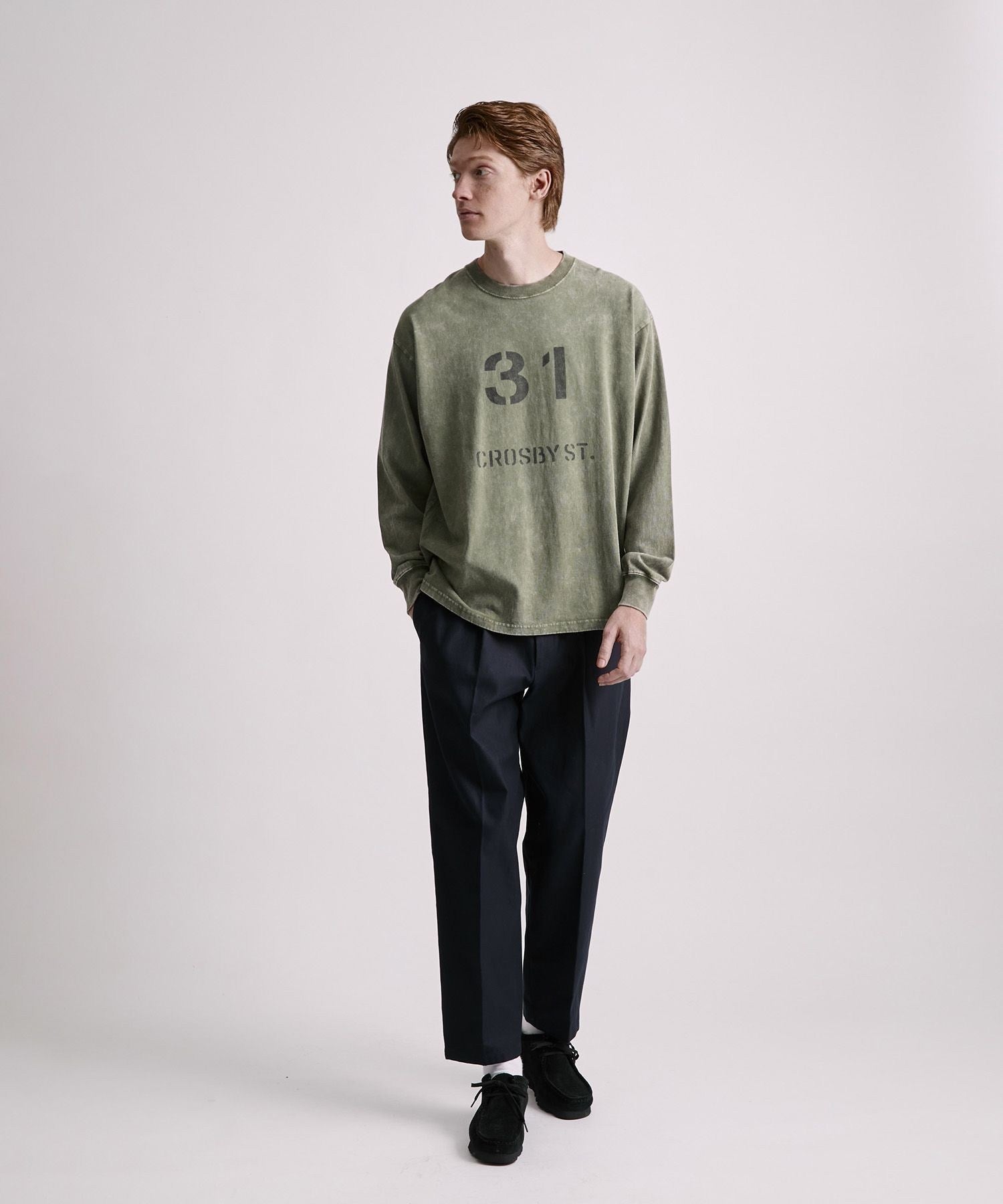 Crosby Stencil Print Relaxed LS Tee