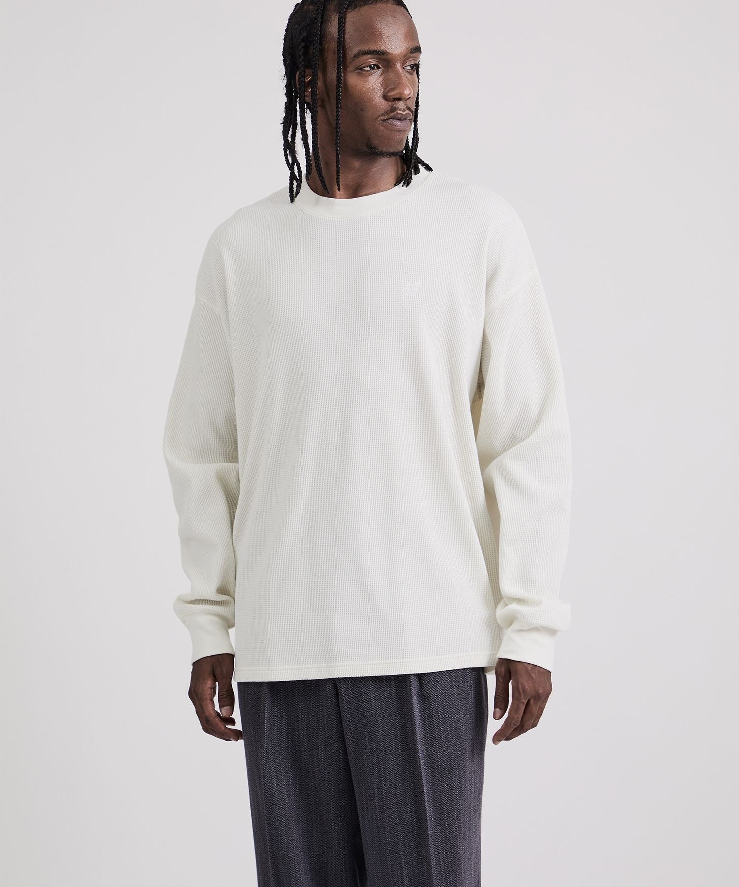 Alex Waffle Relaxed LS Tee | Saturdays NYC Japan