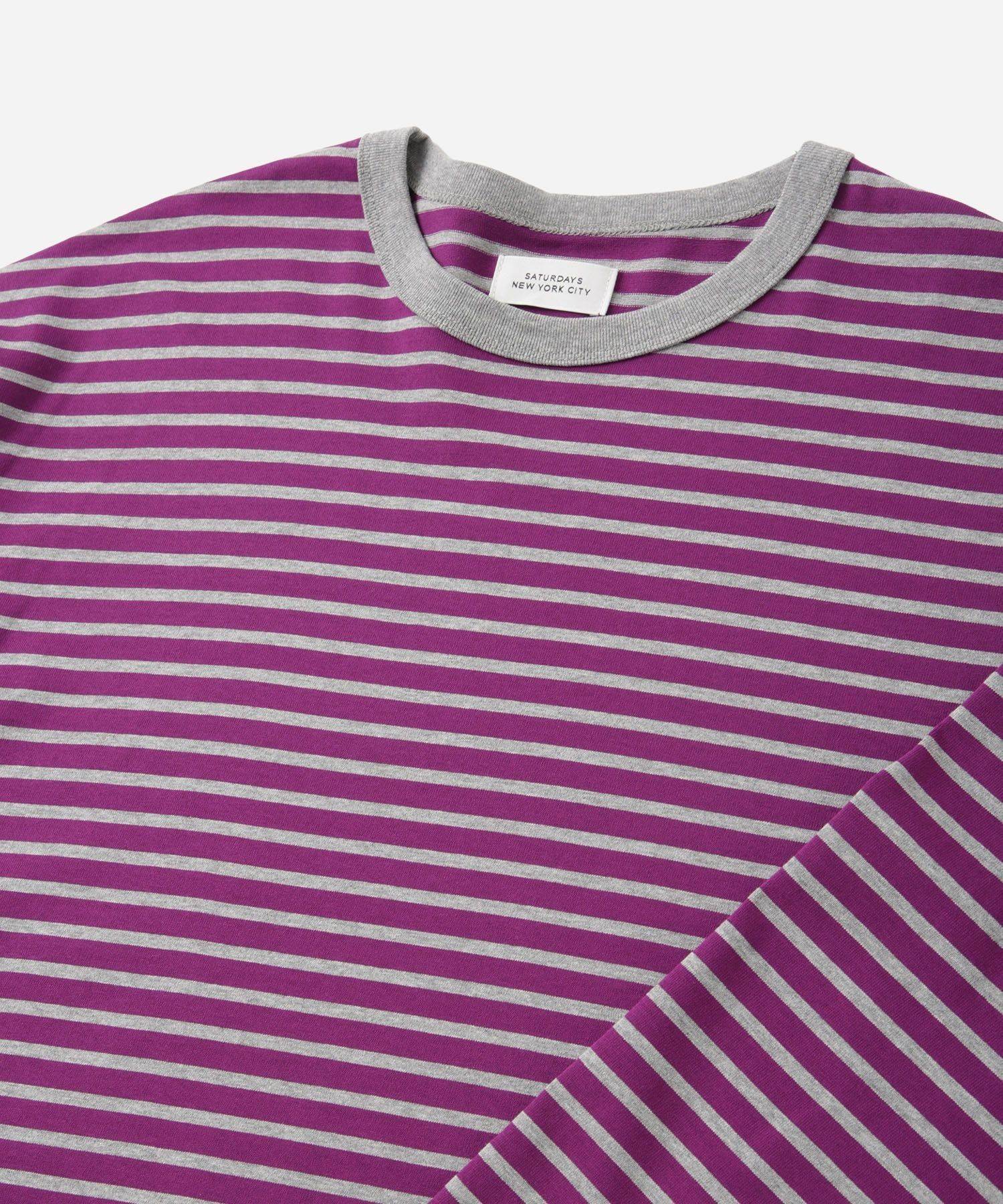 Striped Ringer Relaxed LS Tee