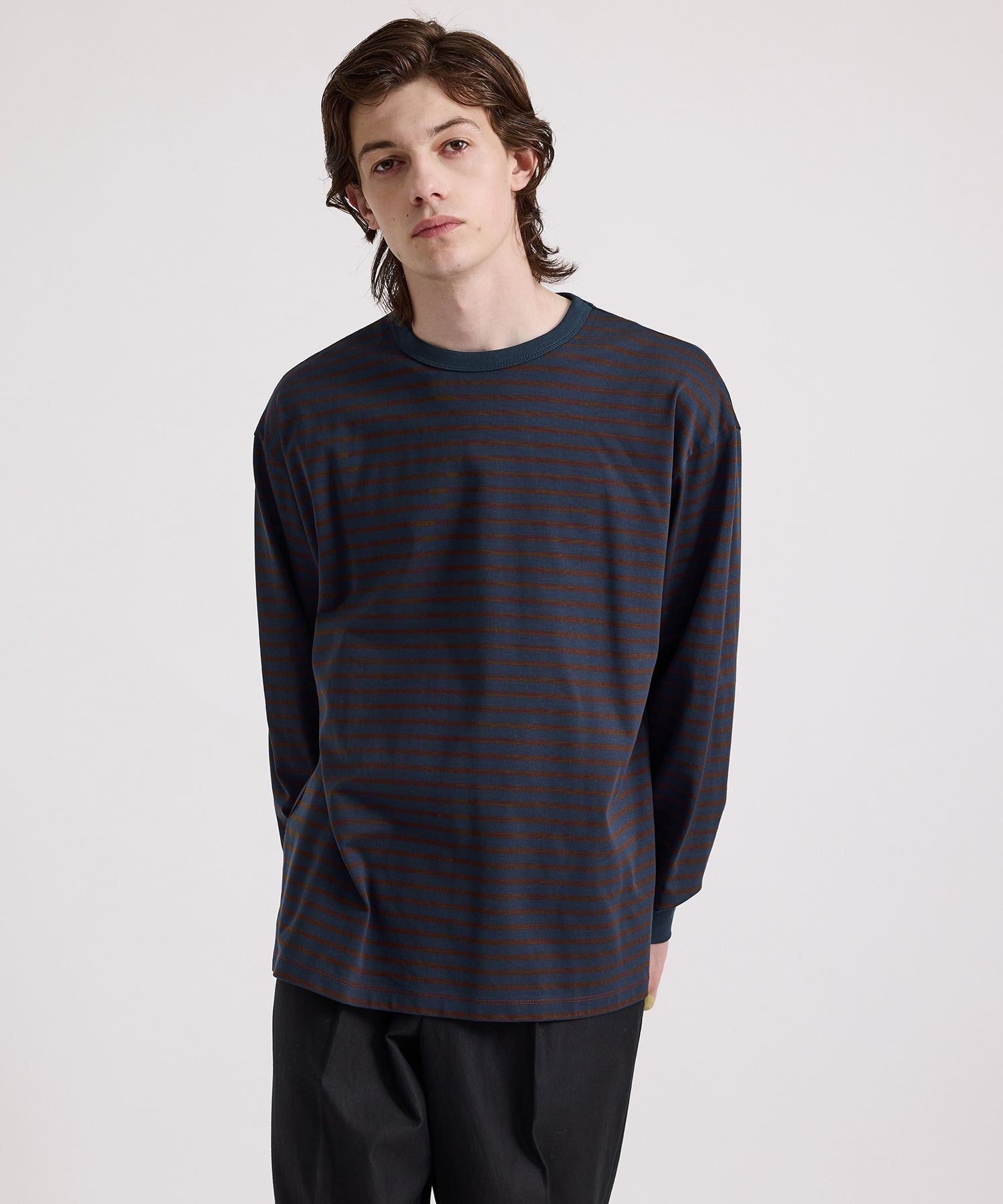 Striped Ringer Relaxed LS Tee