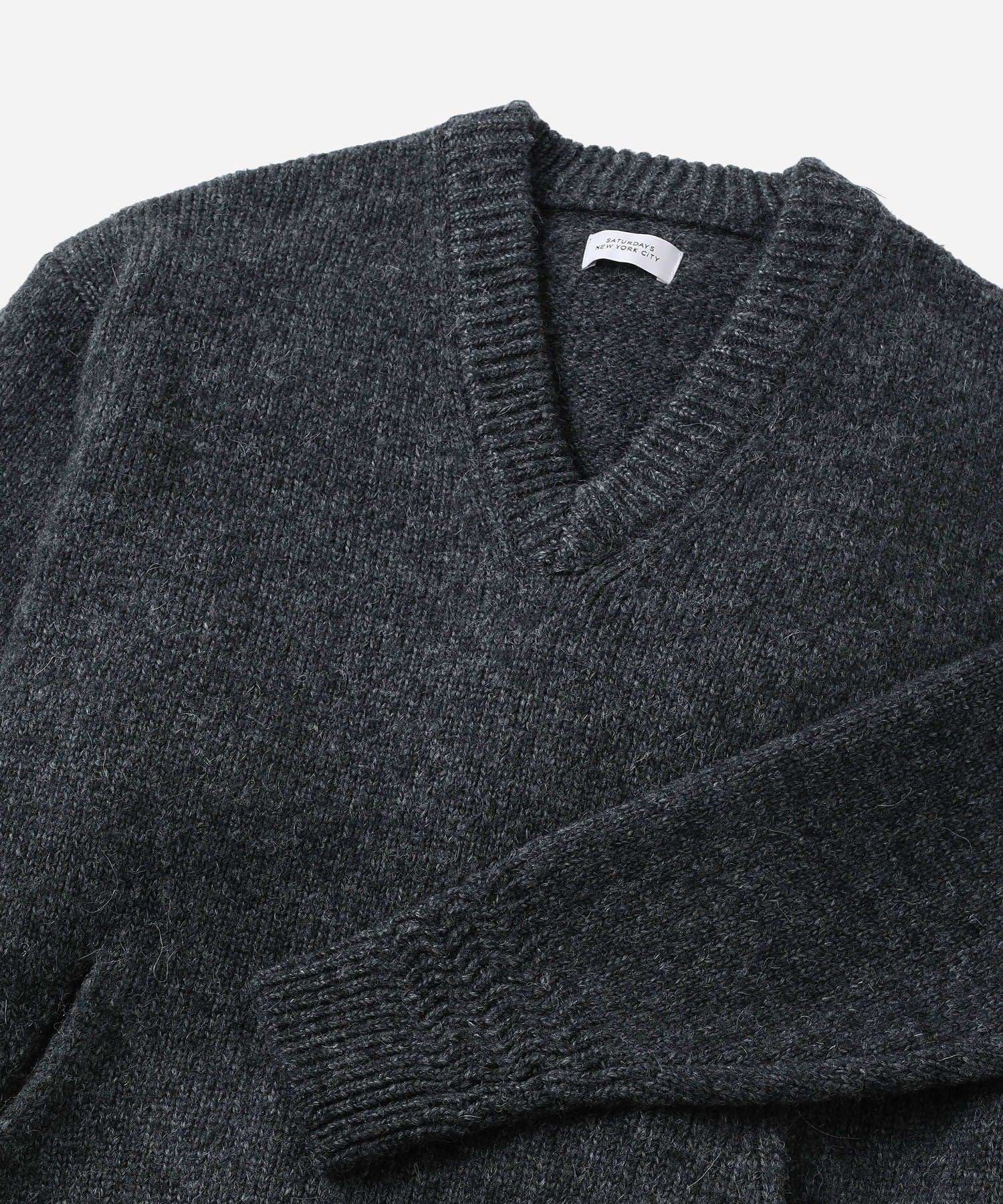 Nicholas Low Gage V Neck Sweater | Saturdays NYC Japan
