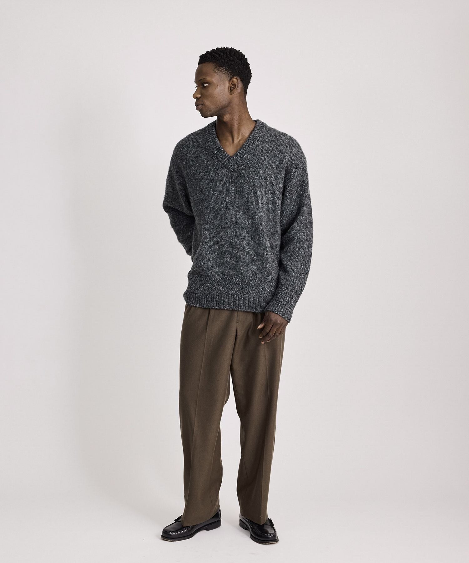 Nicholas Low Gage V Neck Sweater | Saturdays NYC Japan