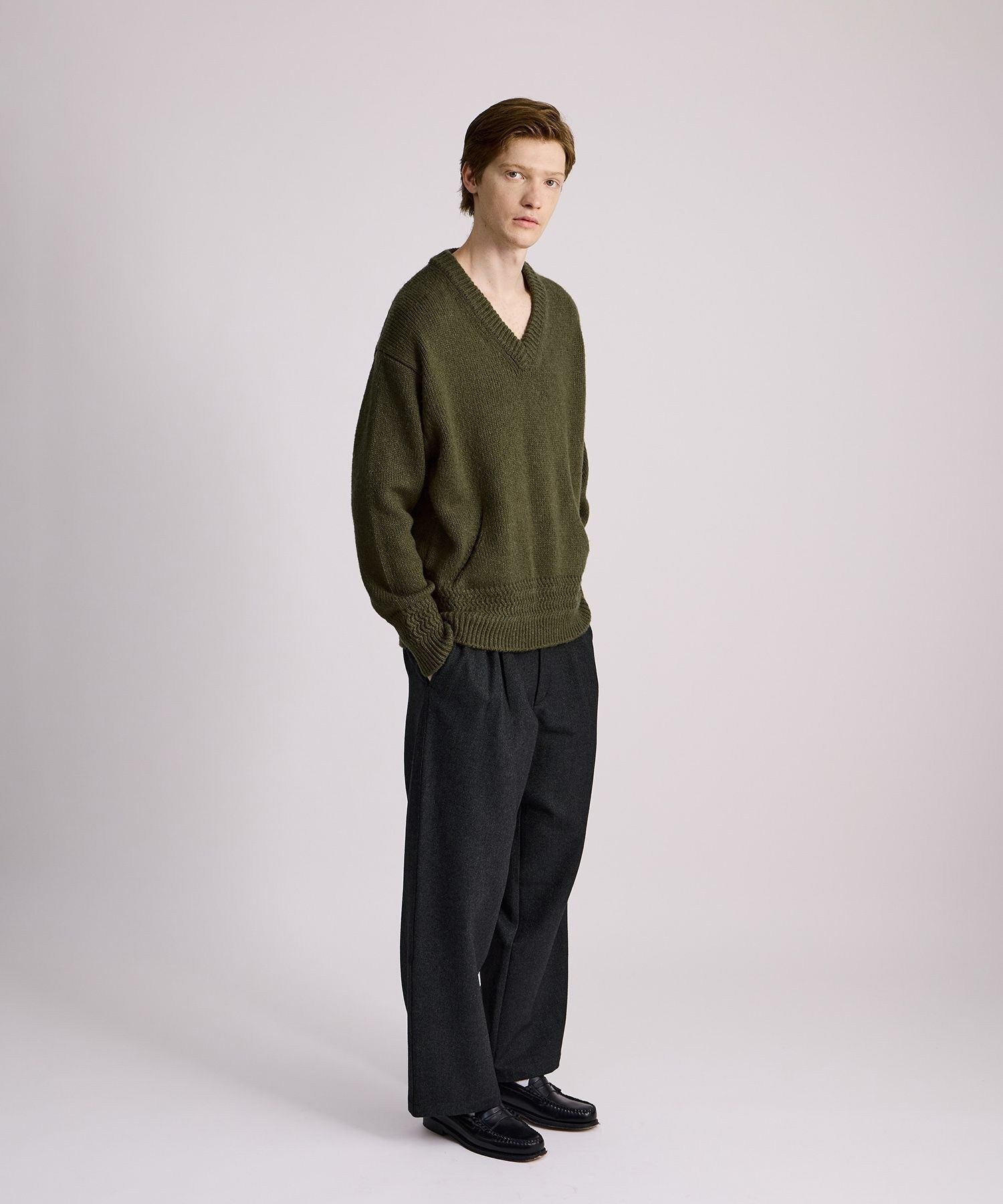 Nicholas Low Gage V Neck Sweater | Saturdays NYC Japan