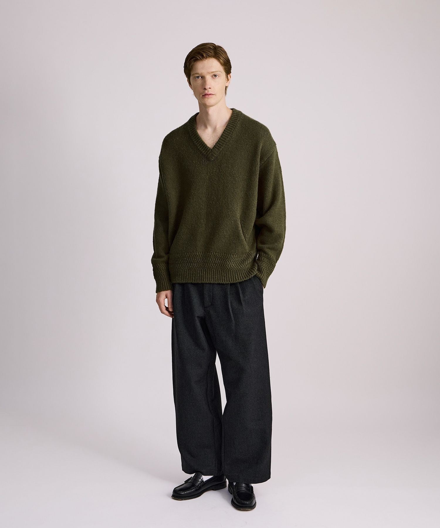 Nicholas Low Gage V Neck Sweater | Saturdays NYC Japan