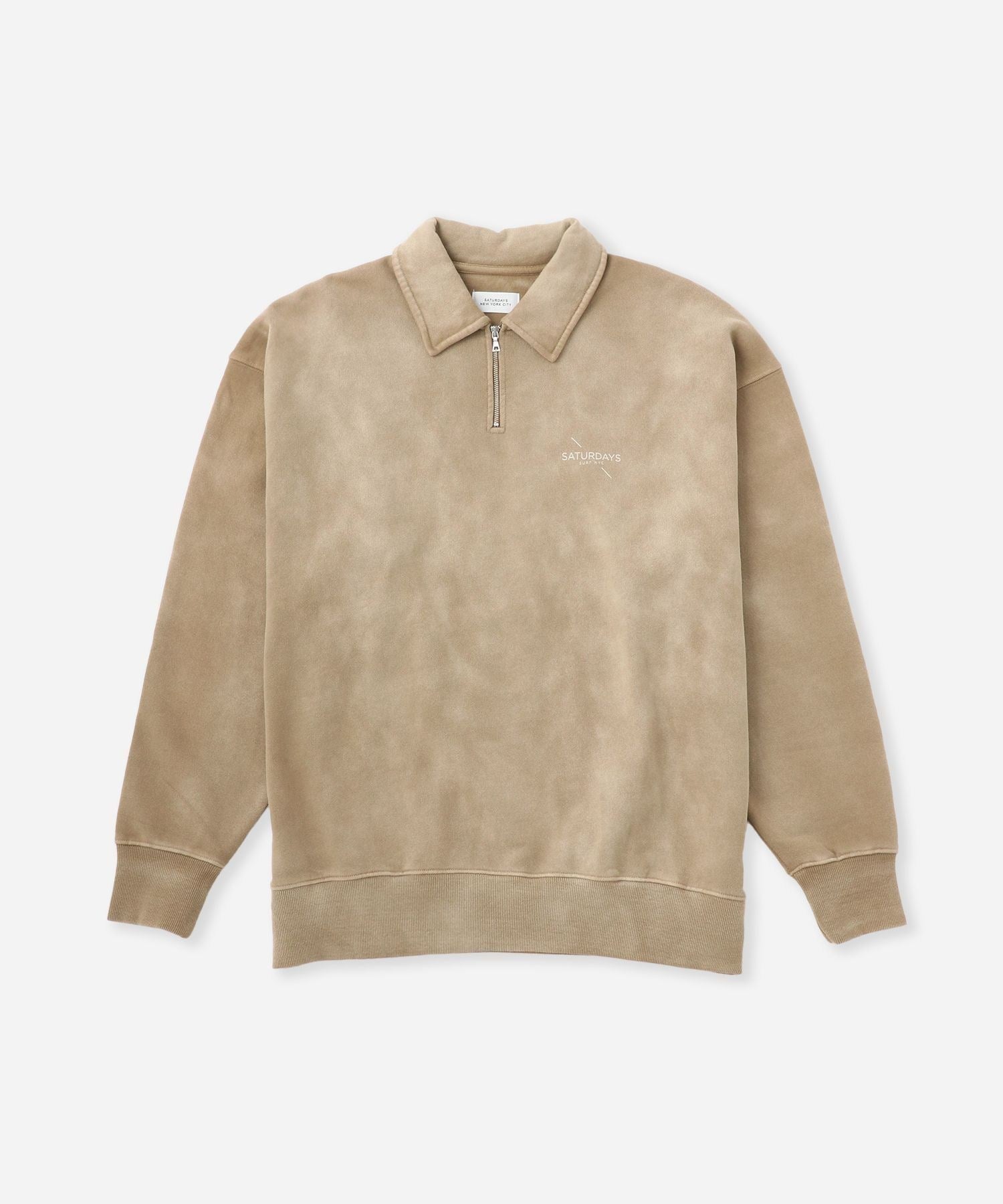 Mott Relaxed Quarter Zip Surf Sweatshirt | Saturdays NYC Japan