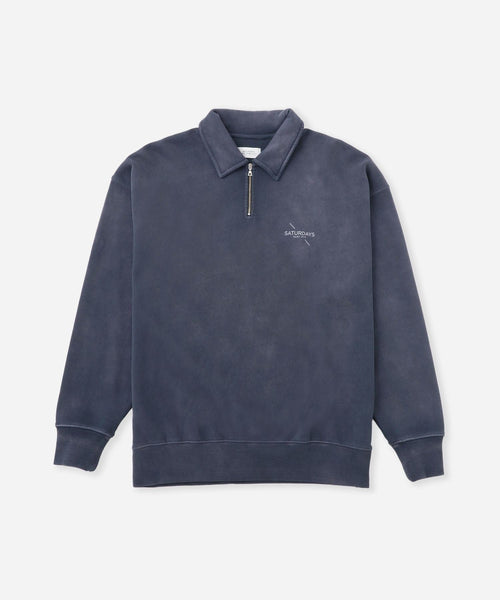 Mott Relaxed Quarter Zip Surf Sweatshirt | Saturdays NYC Japan