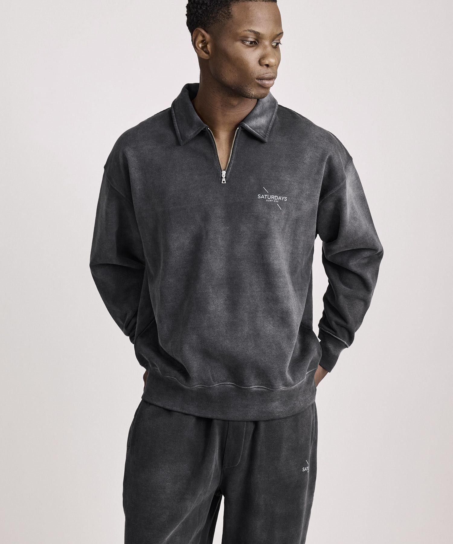 Mott Relaxed Quarter Zip Surf Sweatshirt