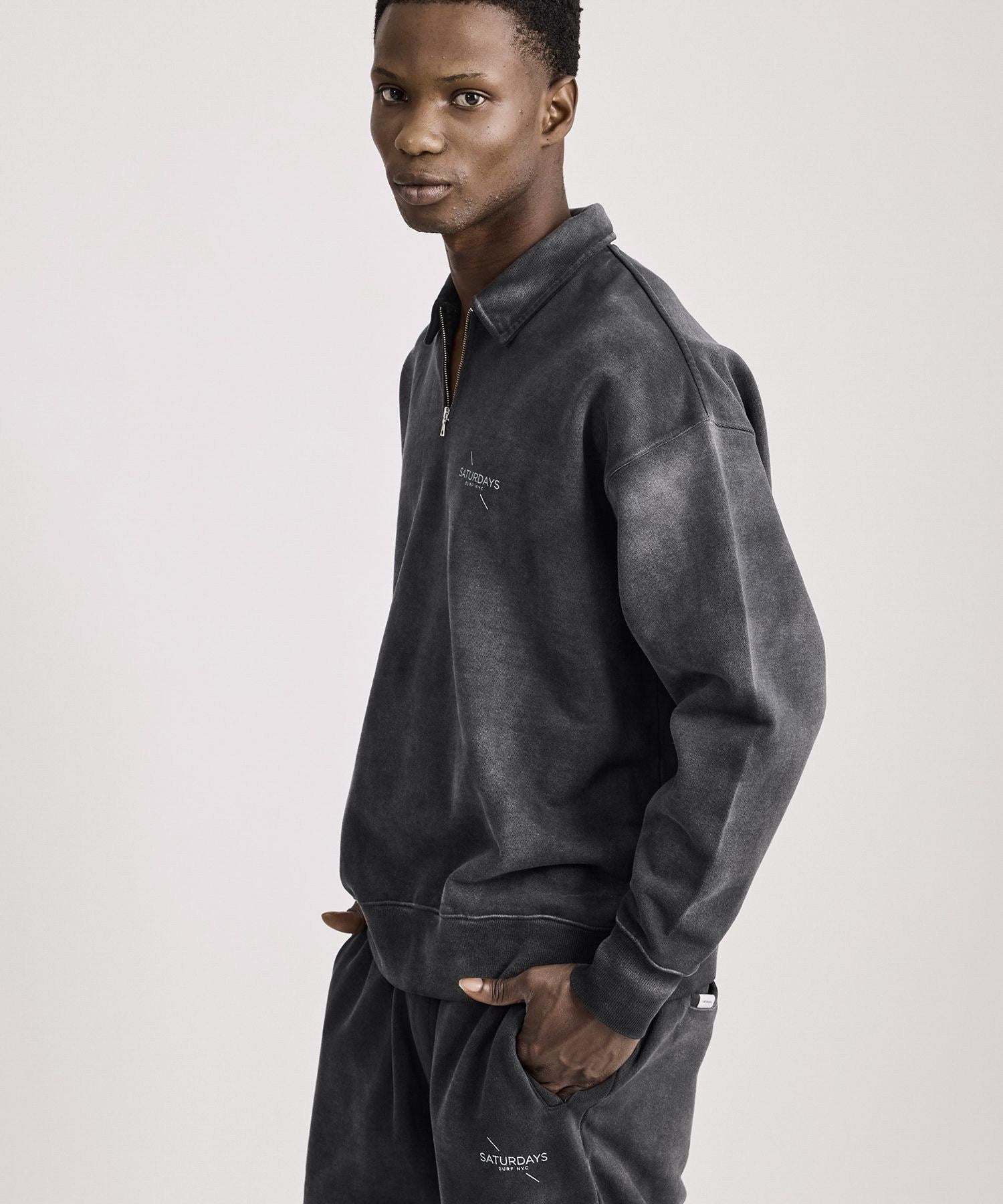 Mott Relaxed Quarter Zip Surf Sweatshirt