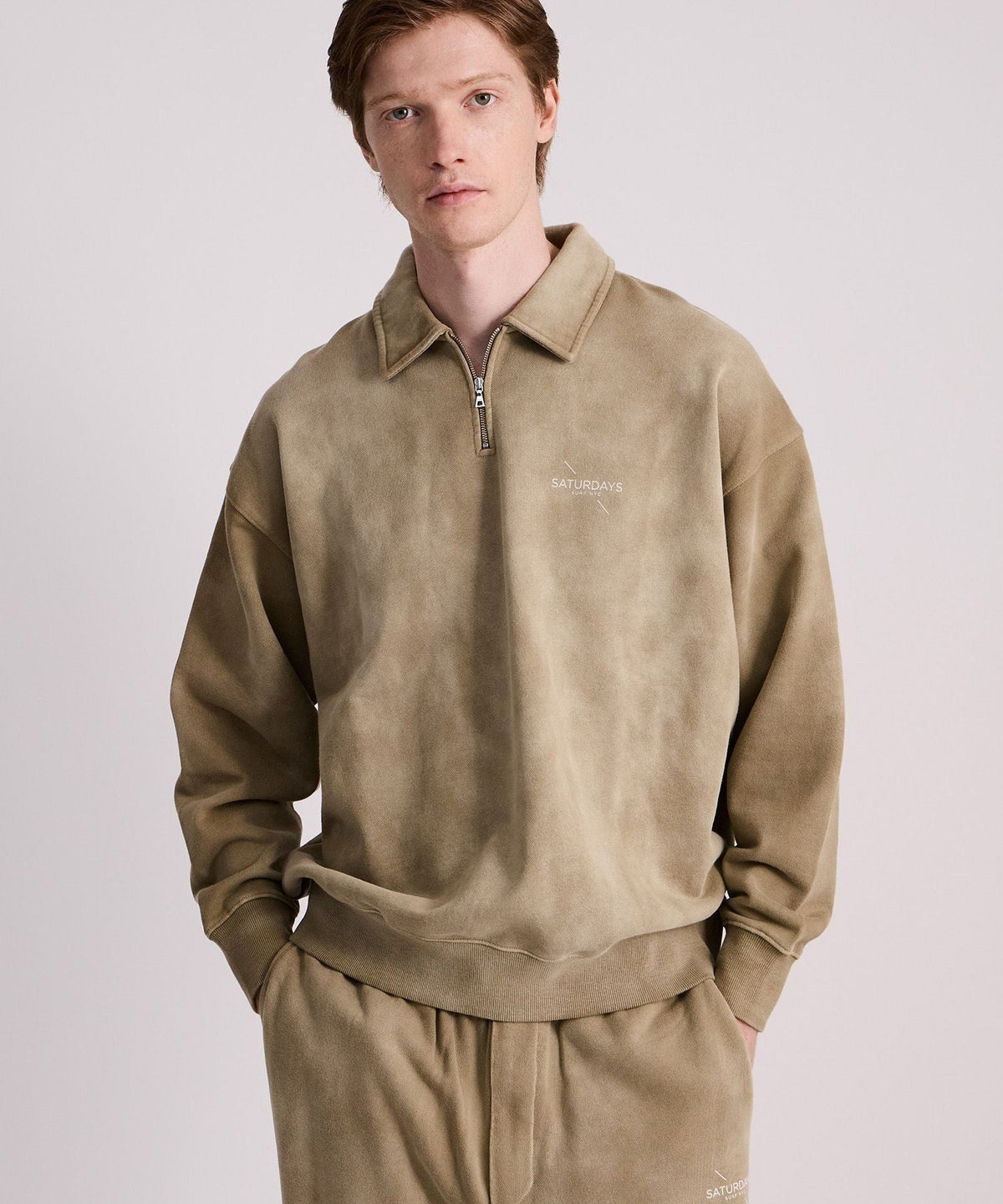 Mott Relaxed Quarter Zip Surf Sweatshirt