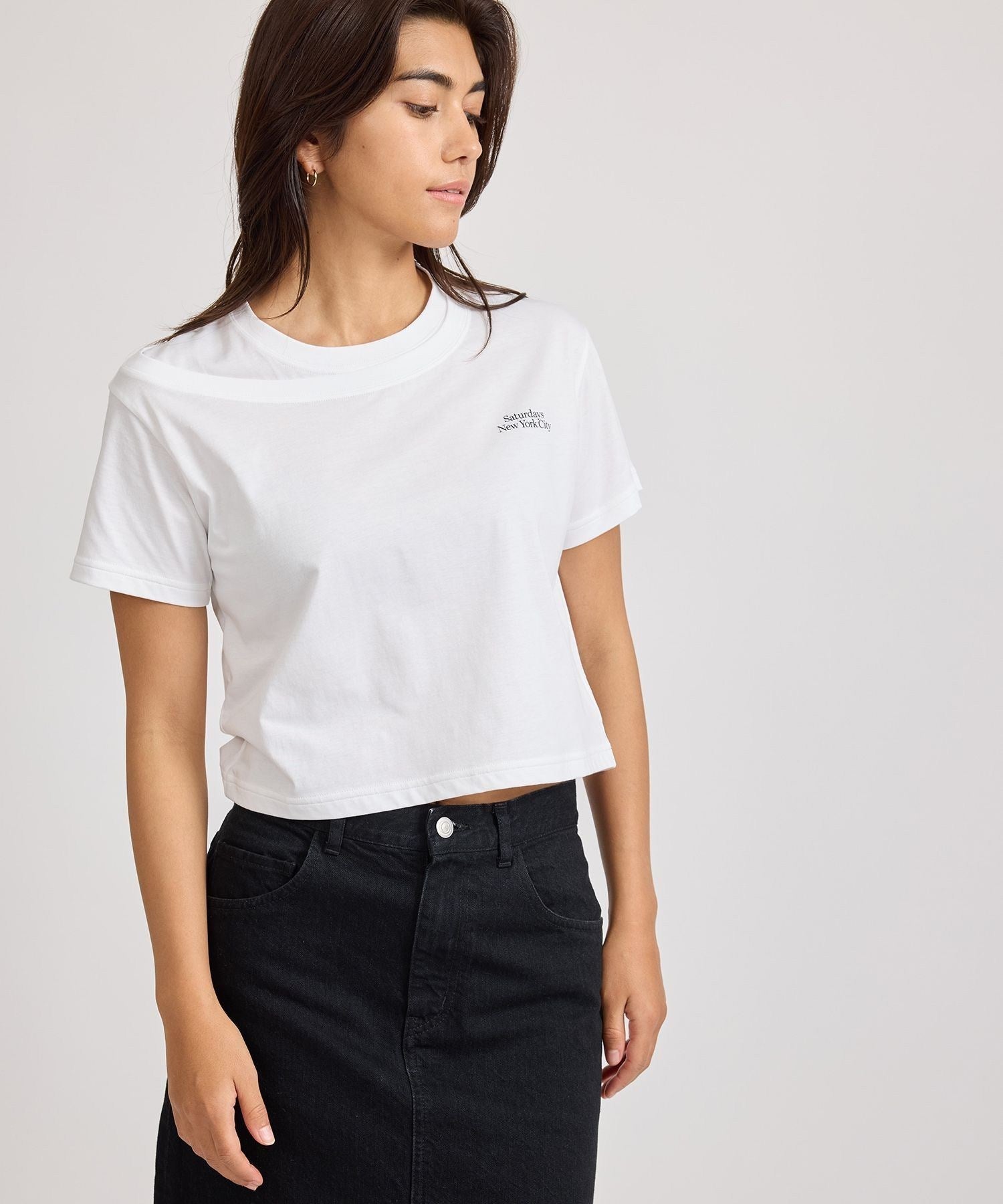 Greta Layered Short Sleeve Tee
