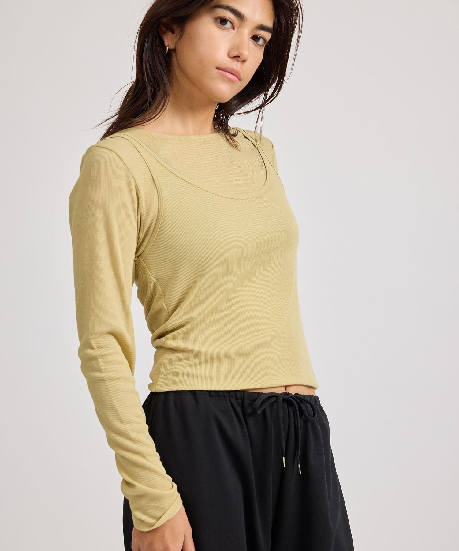 【オフホワイト（15）】Steff Double Camisole Lightweight Knit Steff Double Camisole Lightweight Knit | Saturdays NYC Japan