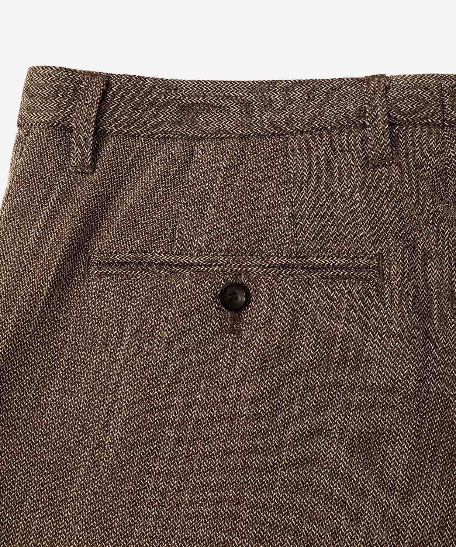 George Tweed Two Tuck Pant