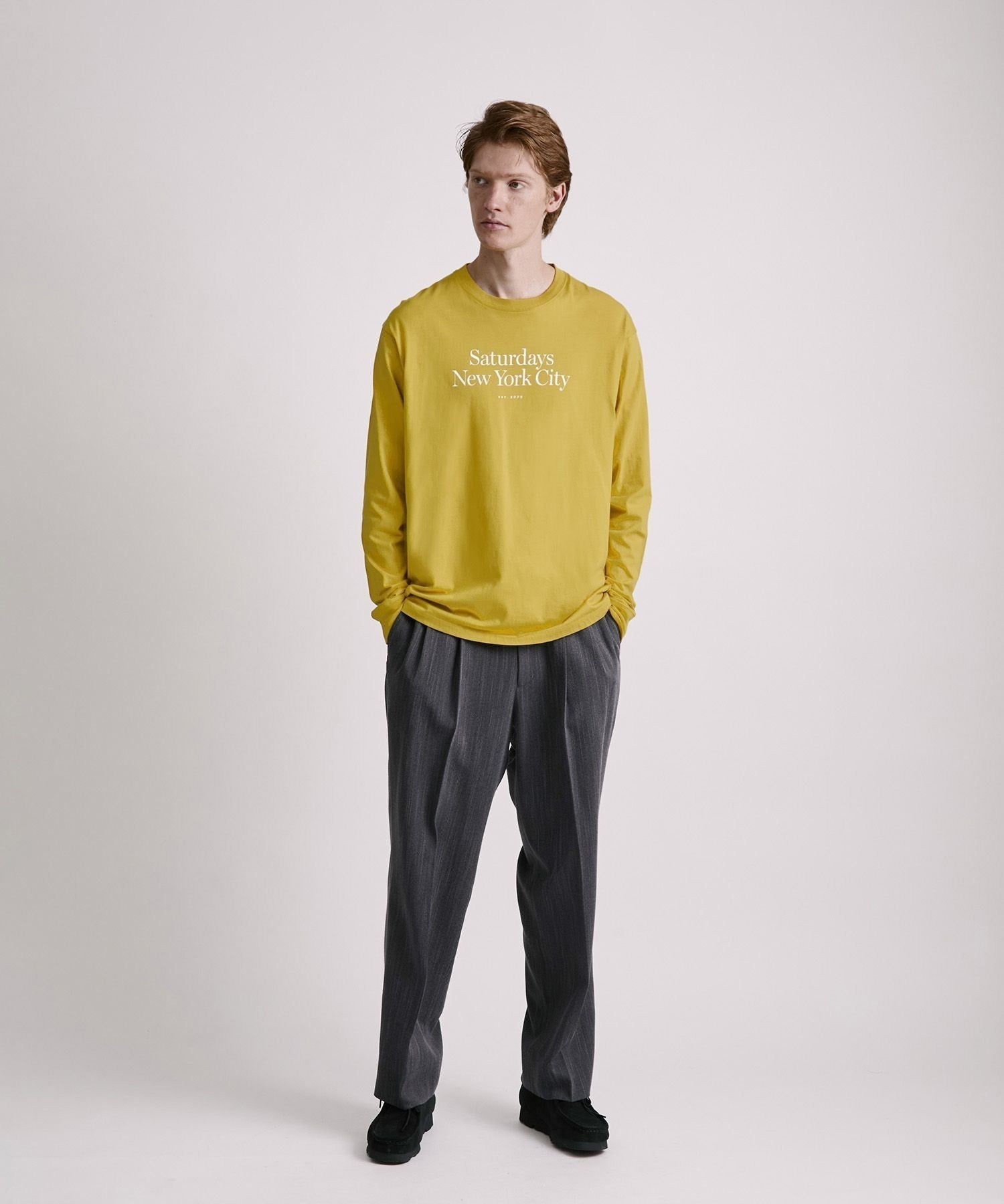 George Tweed Two Tuck Pant