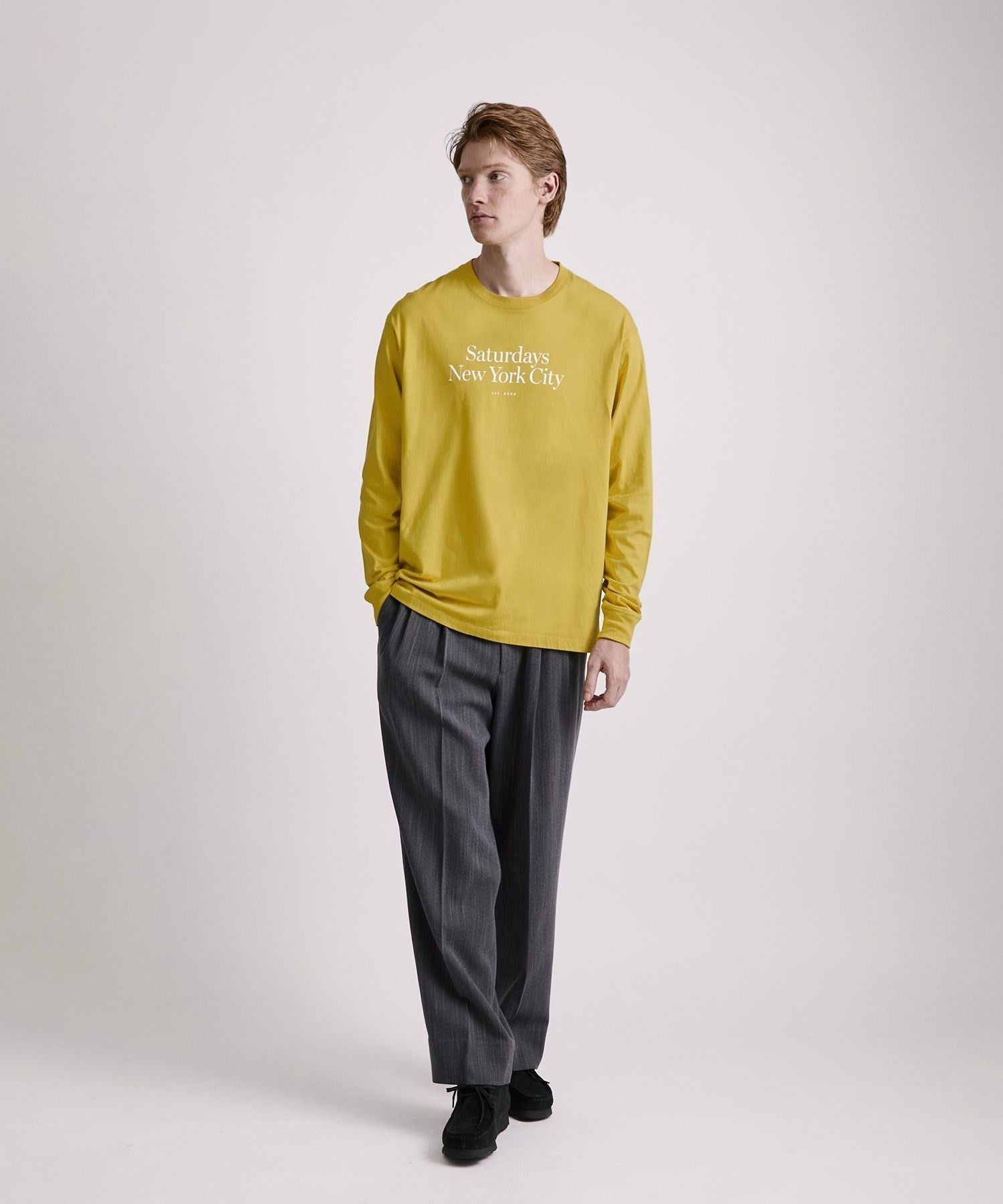 パンツ M&D WEB限定サイズ】Pレーヨン麻ポプリンマーベルトセミワイド