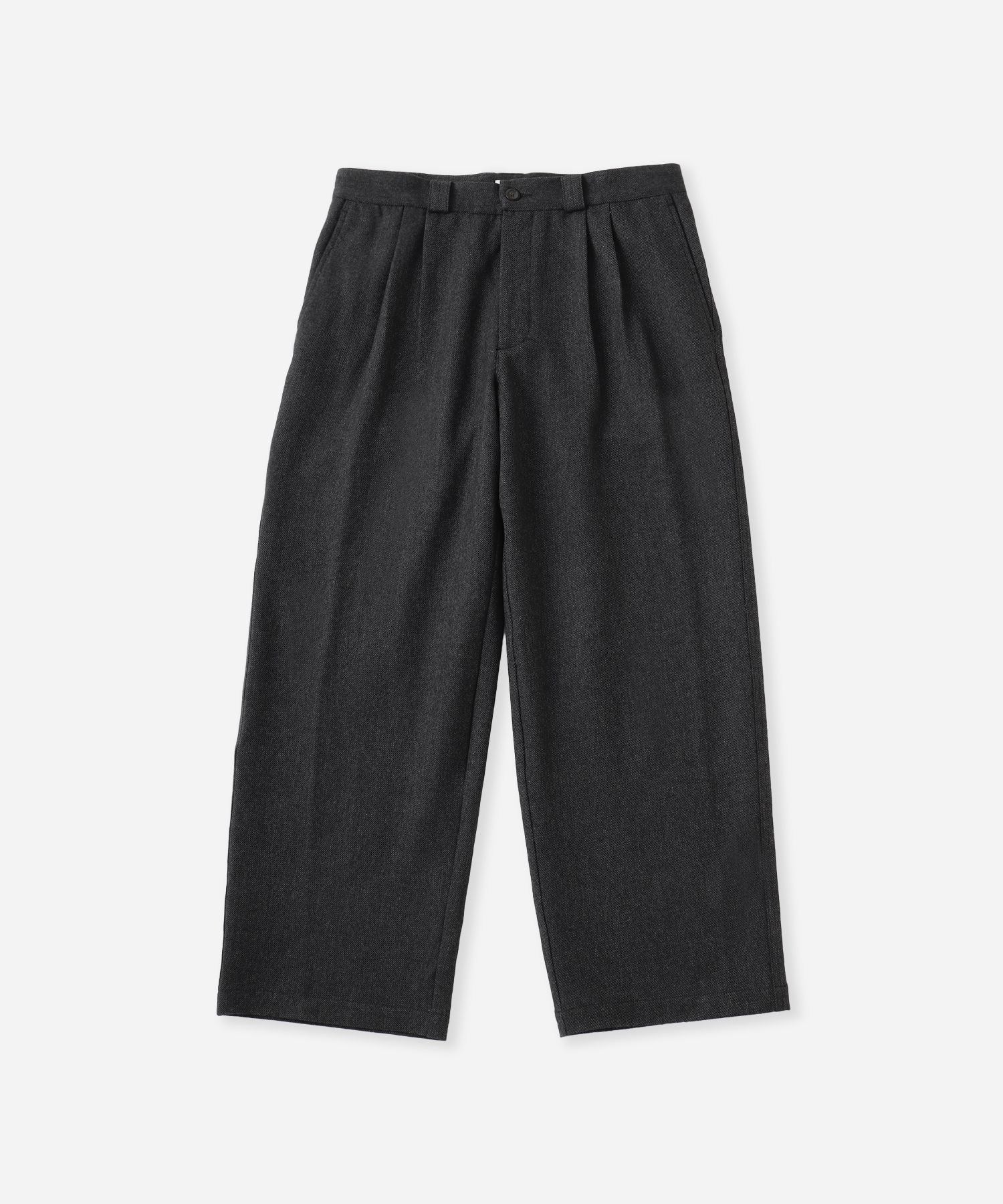 新品SATURDAYS NYC パンツ Trouser ワンタック　ウールパンツ George Wool Wide Two Tuck Pant | Saturdays NYC Japan
