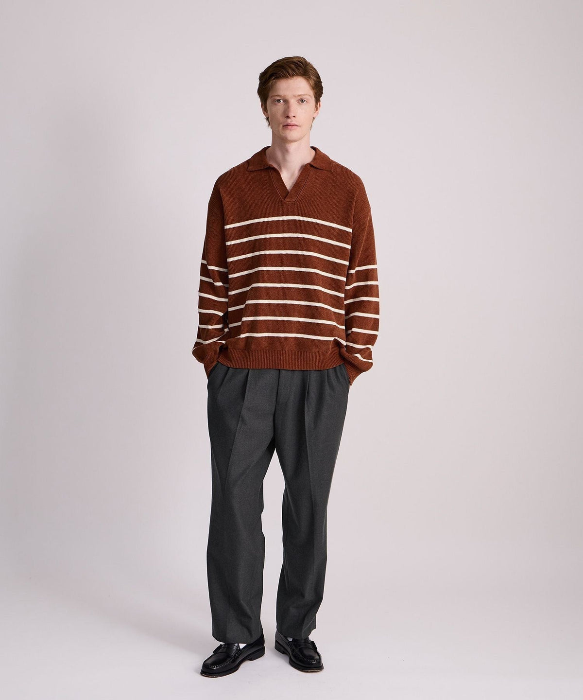 George Flannel Two Tuck Pants