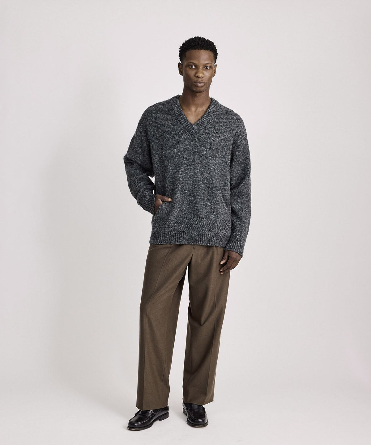 George Flannel Two Tuck Pants