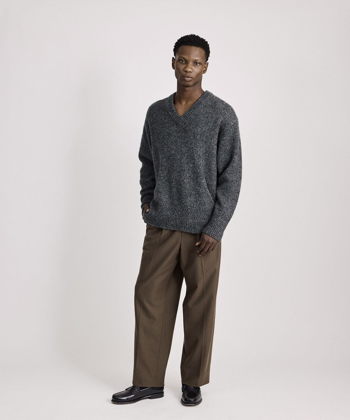 George Flannel Two Tuck Pants