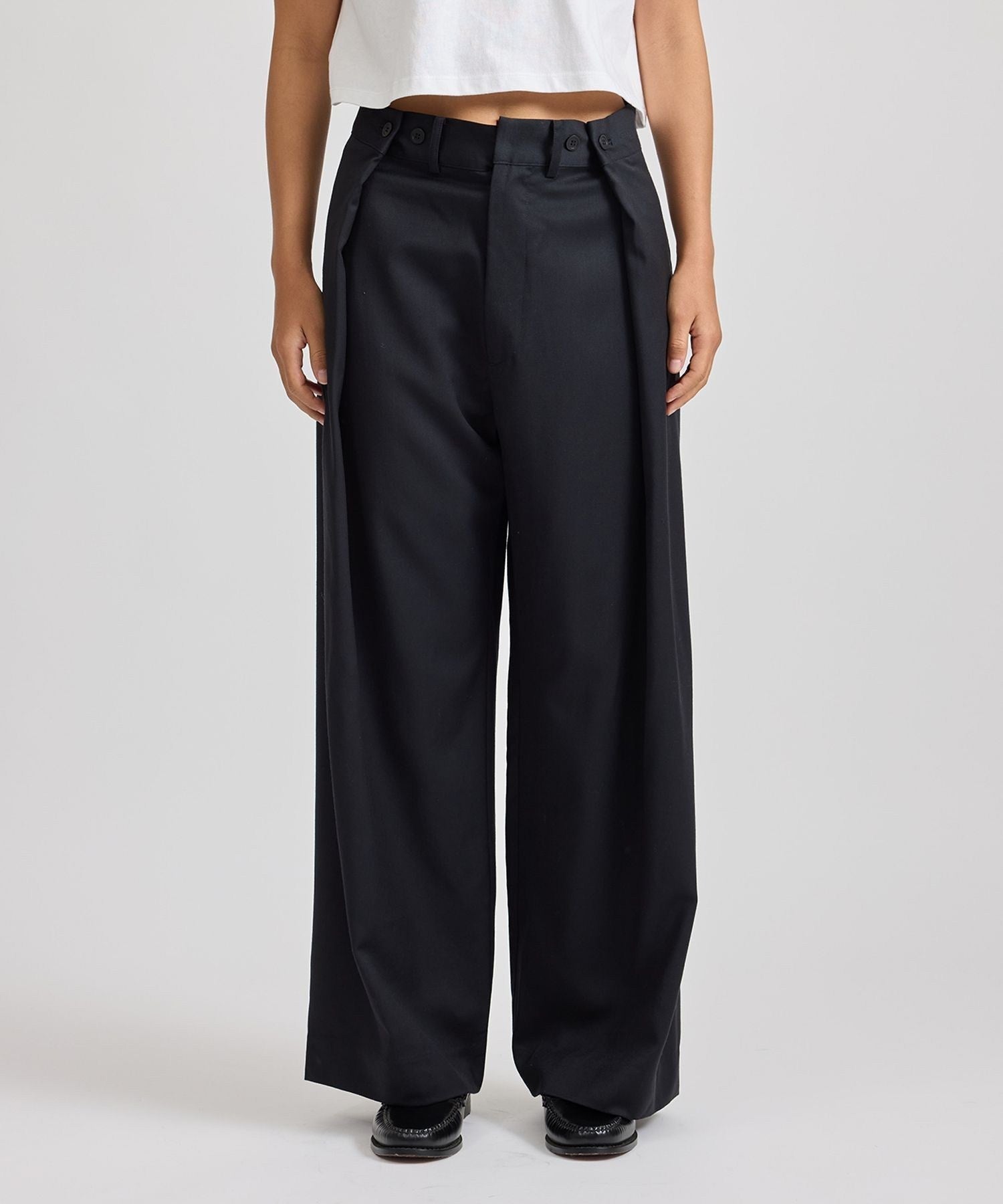 Kim Pleated Wide Leg Pants  | WOMEN