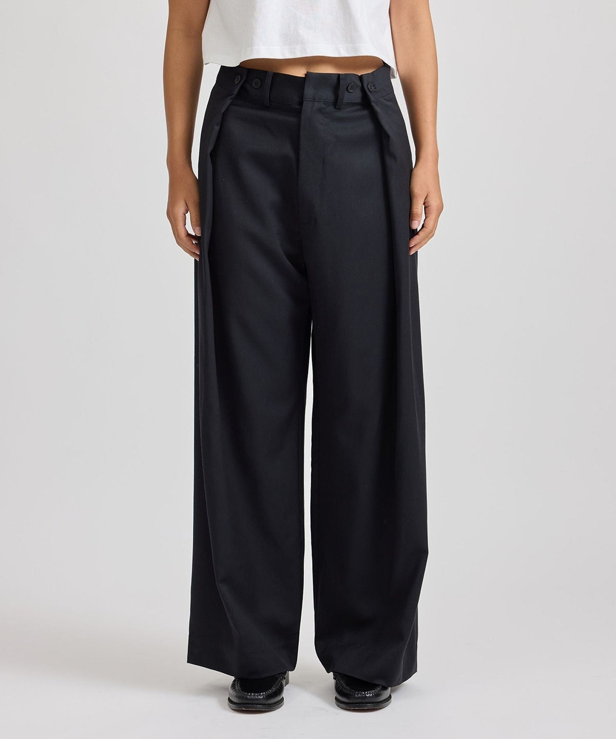 Kim Pleated Wide Leg Pants  | WOMEN