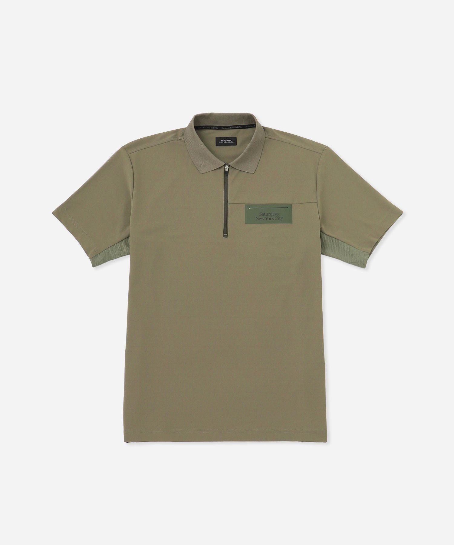 36G MicroPique SS Half Zip Polo | Saturdays NYC Japan