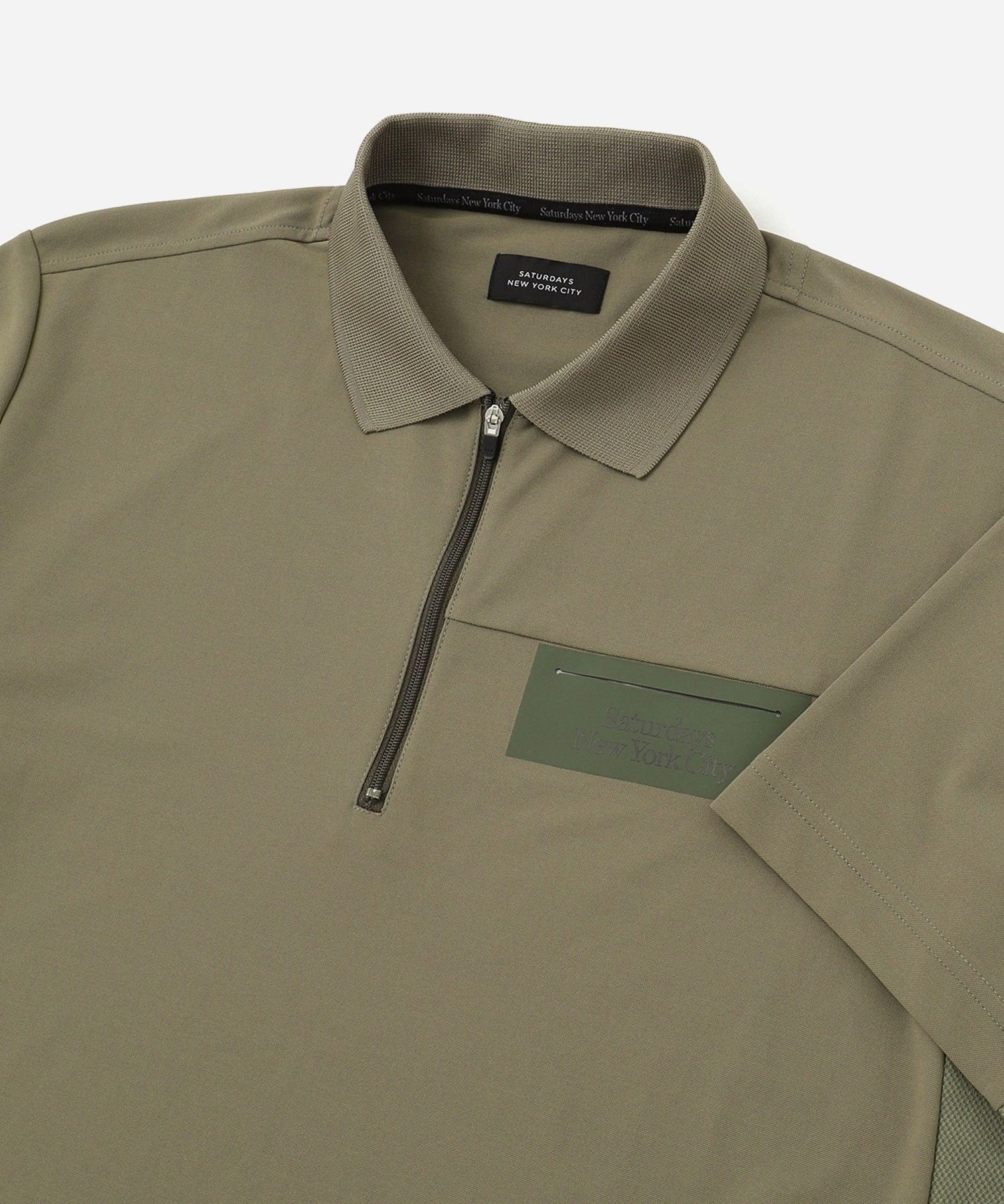 36G MicroPique SS Half Zip Polo