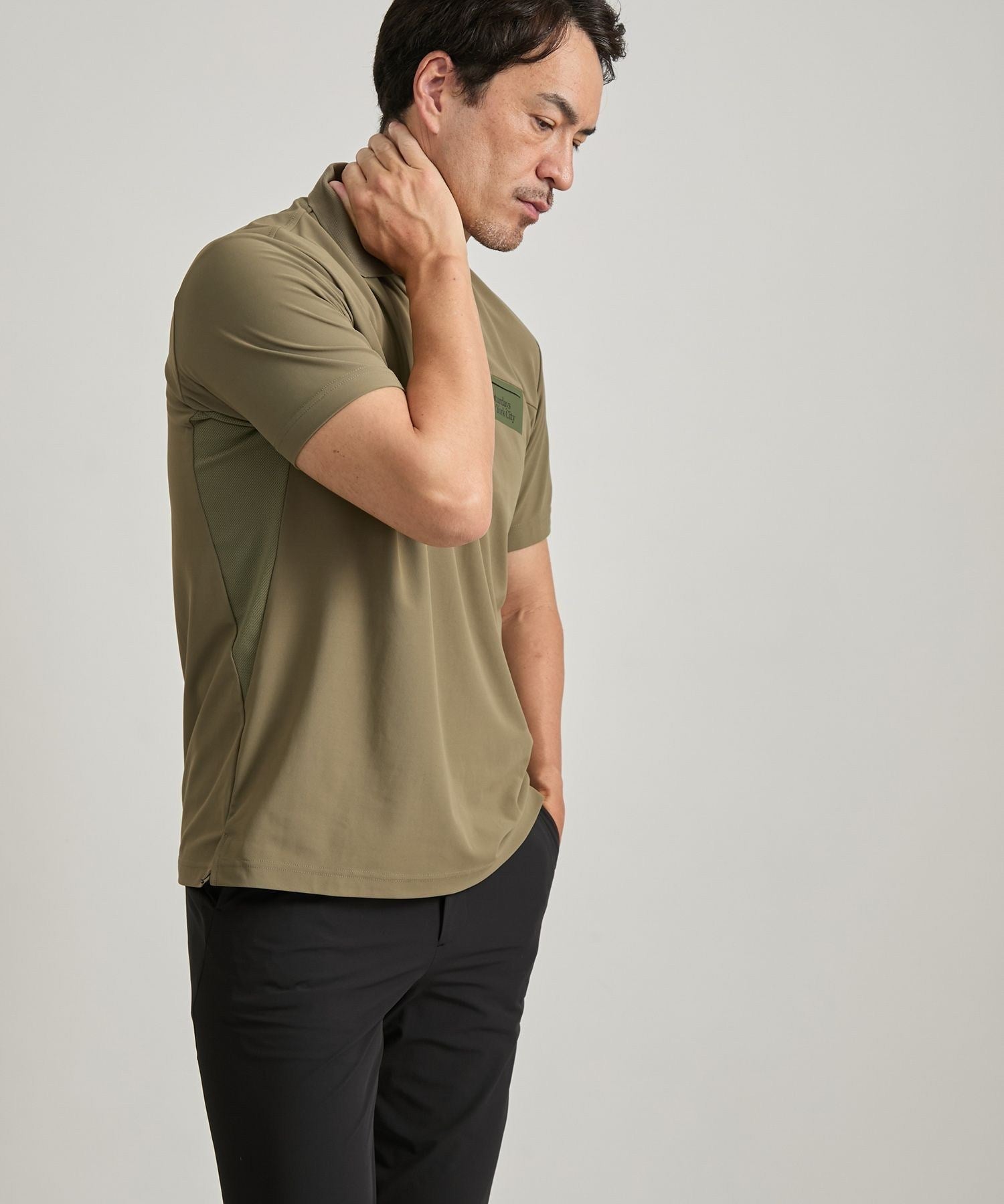 36G MicroPique SS Half Zip Polo