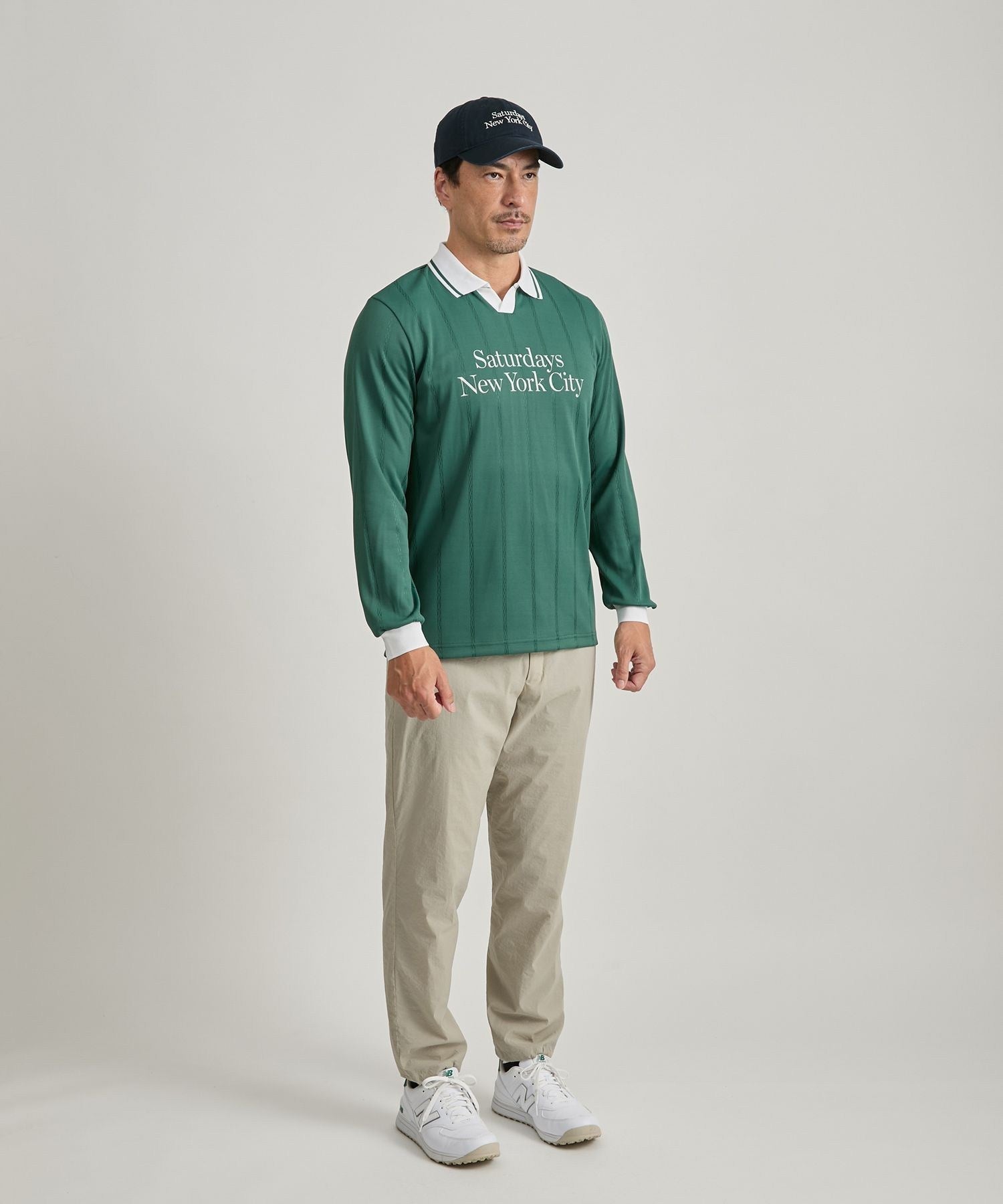 PE Stripe Jacquard LS Shirt | Saturdays NYC Japan
