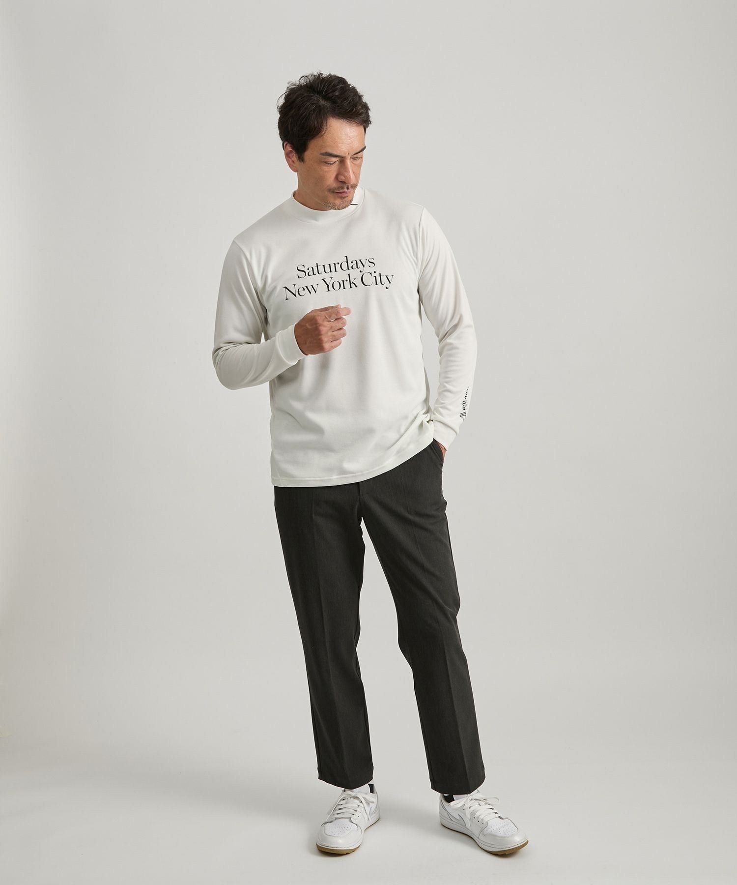 3D Tricot Half Zip LS Shirt