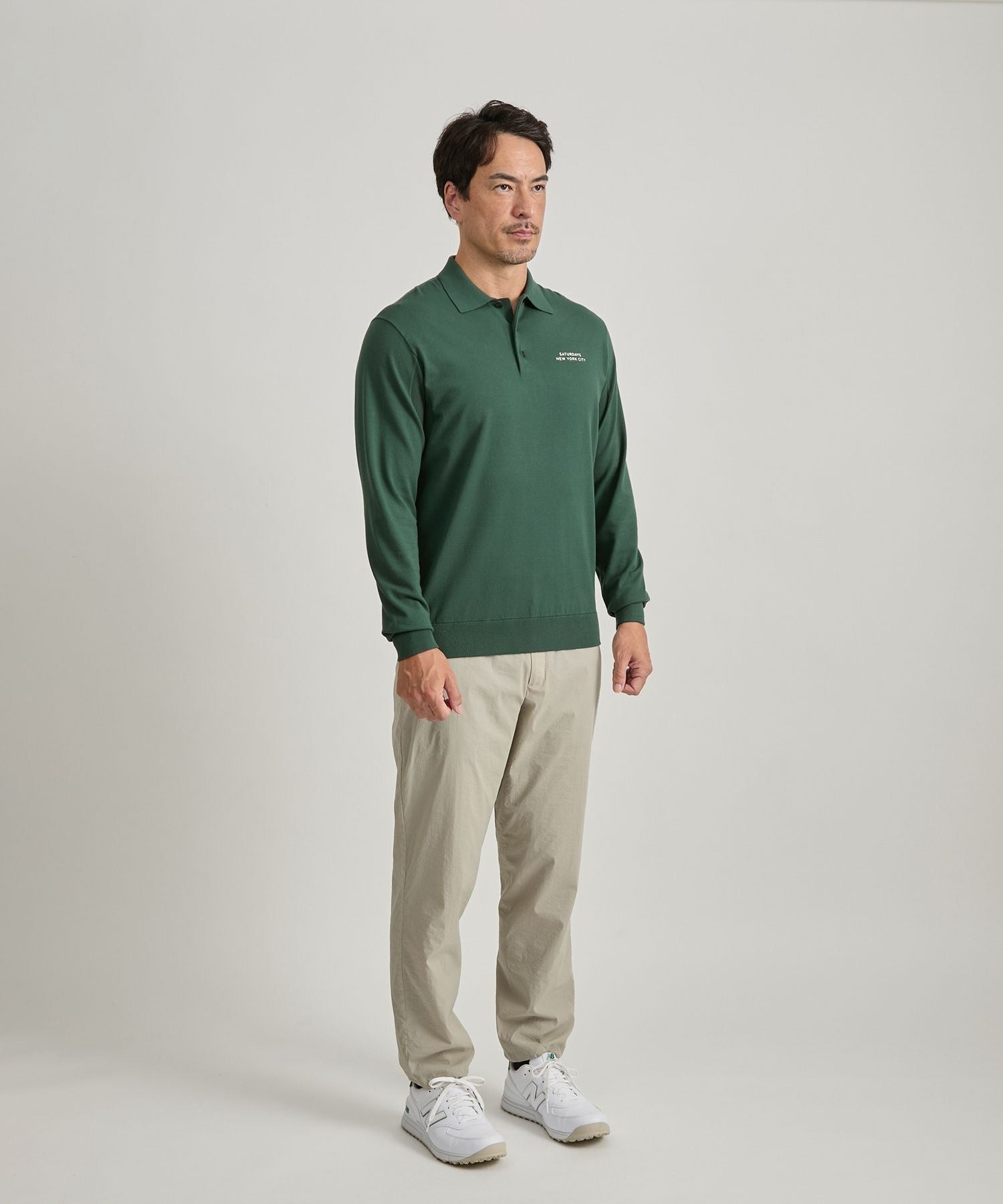 LS Knit Polo | Saturdays NYC Japan