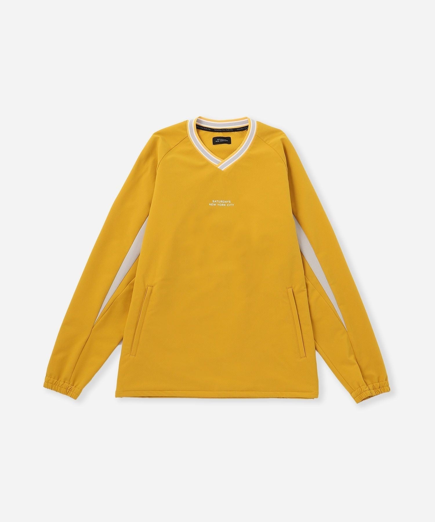 【イエロー（80）】Golf Callsインターシャバイカラー長袖プルオーバー イエロー（80）】Golf Callsインターシャバイカラー長袖プルオーバー
