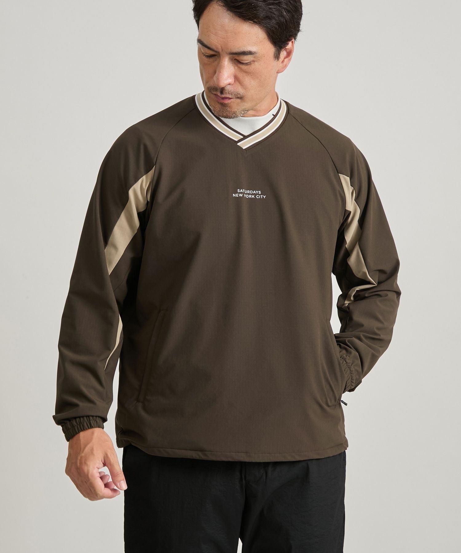 AZEK プルオーバー　ピステ　Sサイズ City York New Saturdays Stretch Japan NYC Saturdays | Pullover Woven メンズウェア