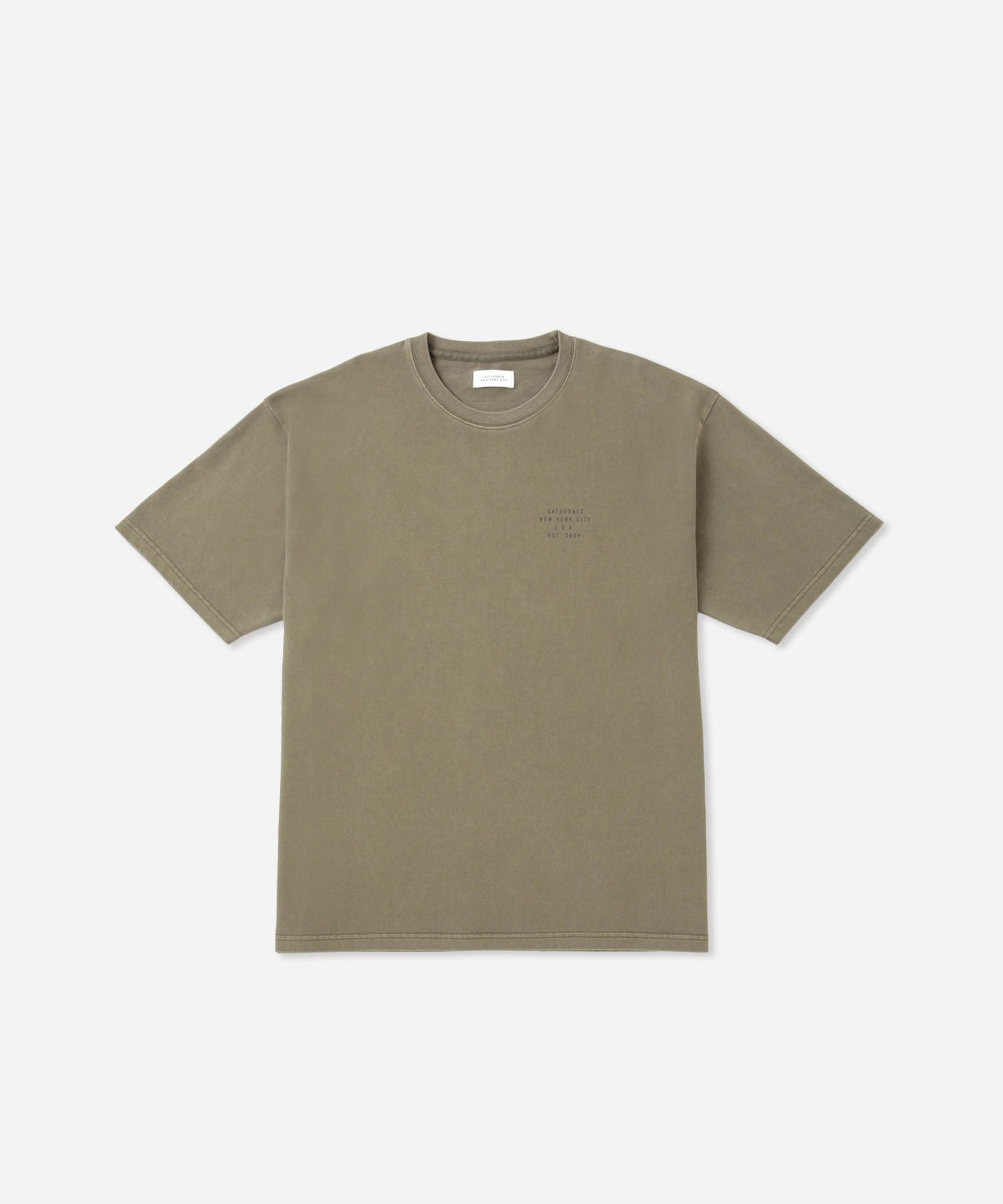 Pigment dyed Established SS T-Shirt | Saturdays NYC Japan