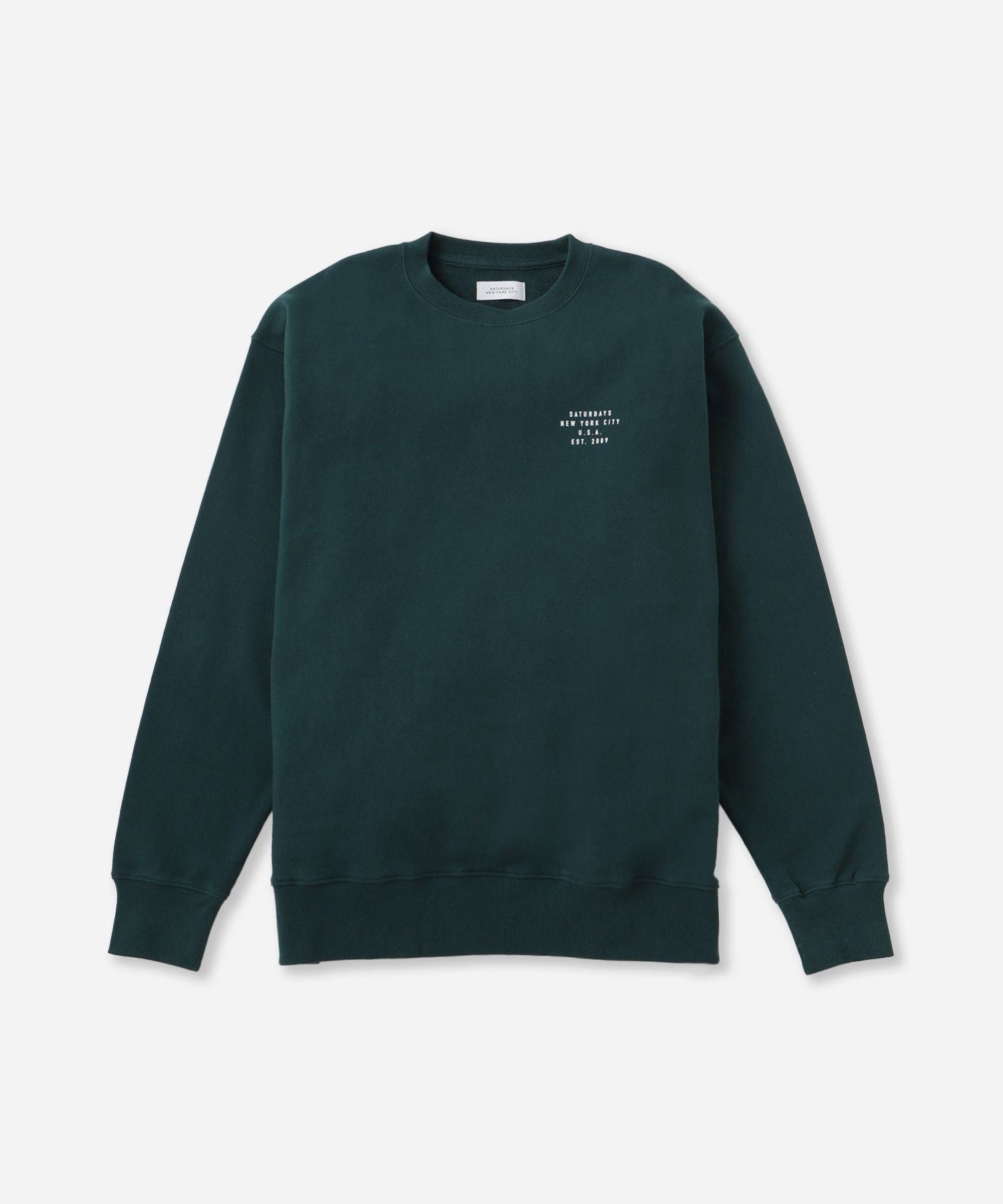 【グリーン（30）】Bowery Established Crew Sweatshirt Bowery Established Crew Sweatshirt | Saturdays NYC Japan