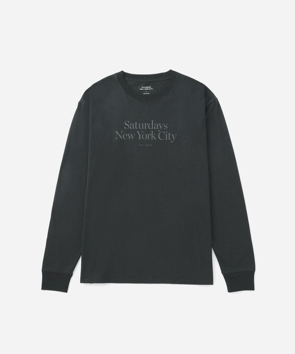 【新品】SATURDAYS NEW YORK CITY　長袖モック　ブラック　L Miller Standard LS Tee | Saturdays NYC Japan